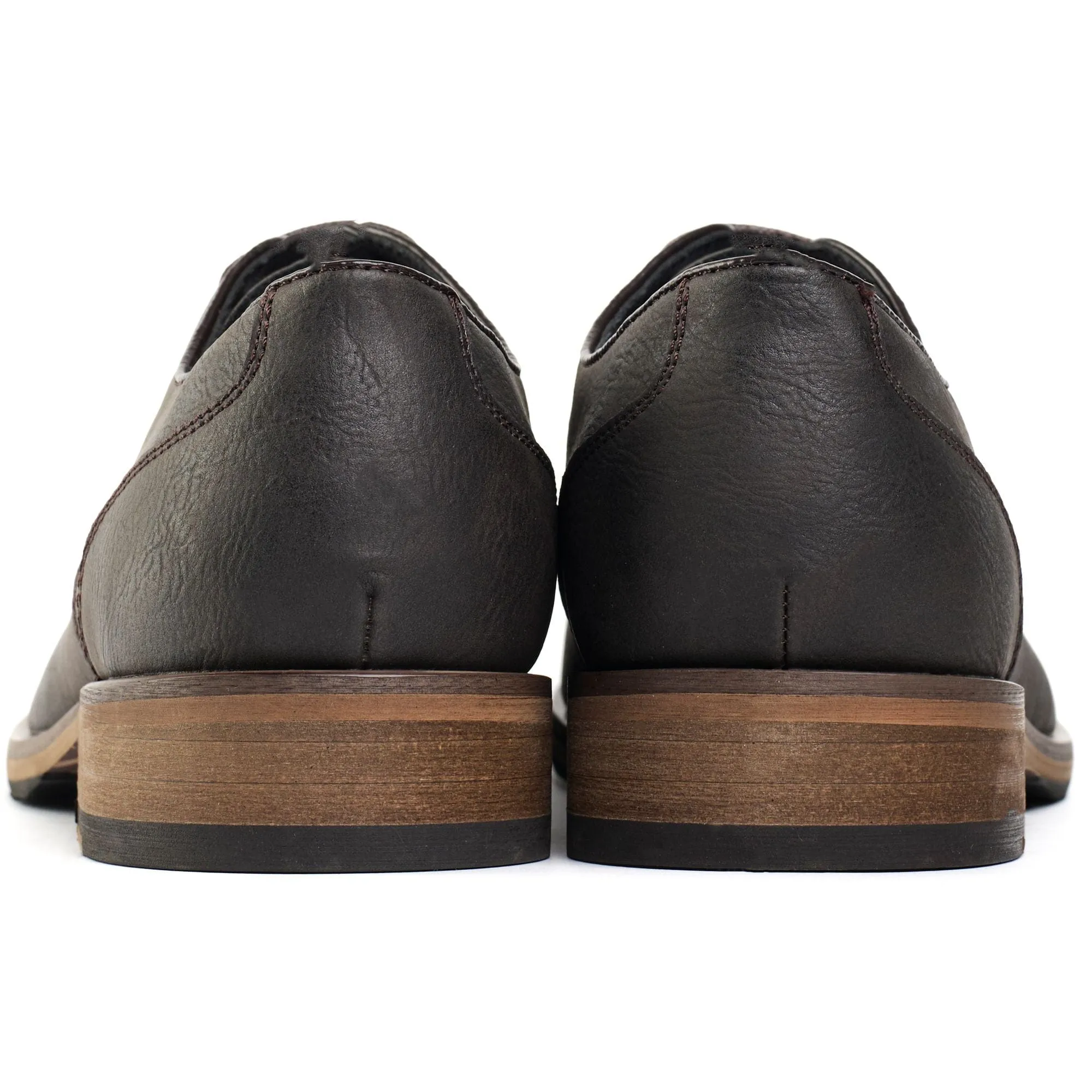 Chaussures Derby en Cuir Végan pour Homme Oatmeal 2 | Marron