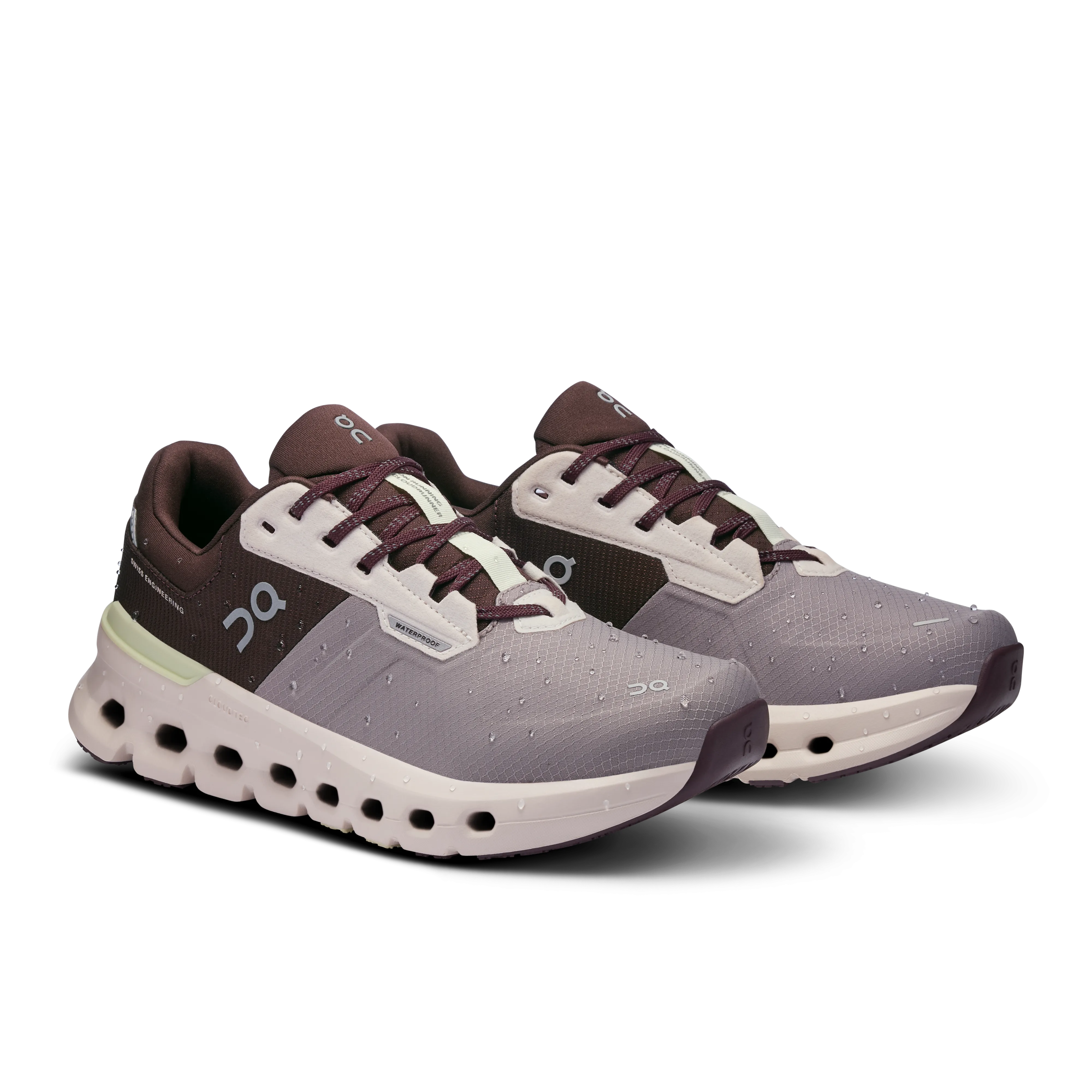 Chaussures Waterproof Cloudrunner 2 pour Femme On Running - Zinc / Verdure