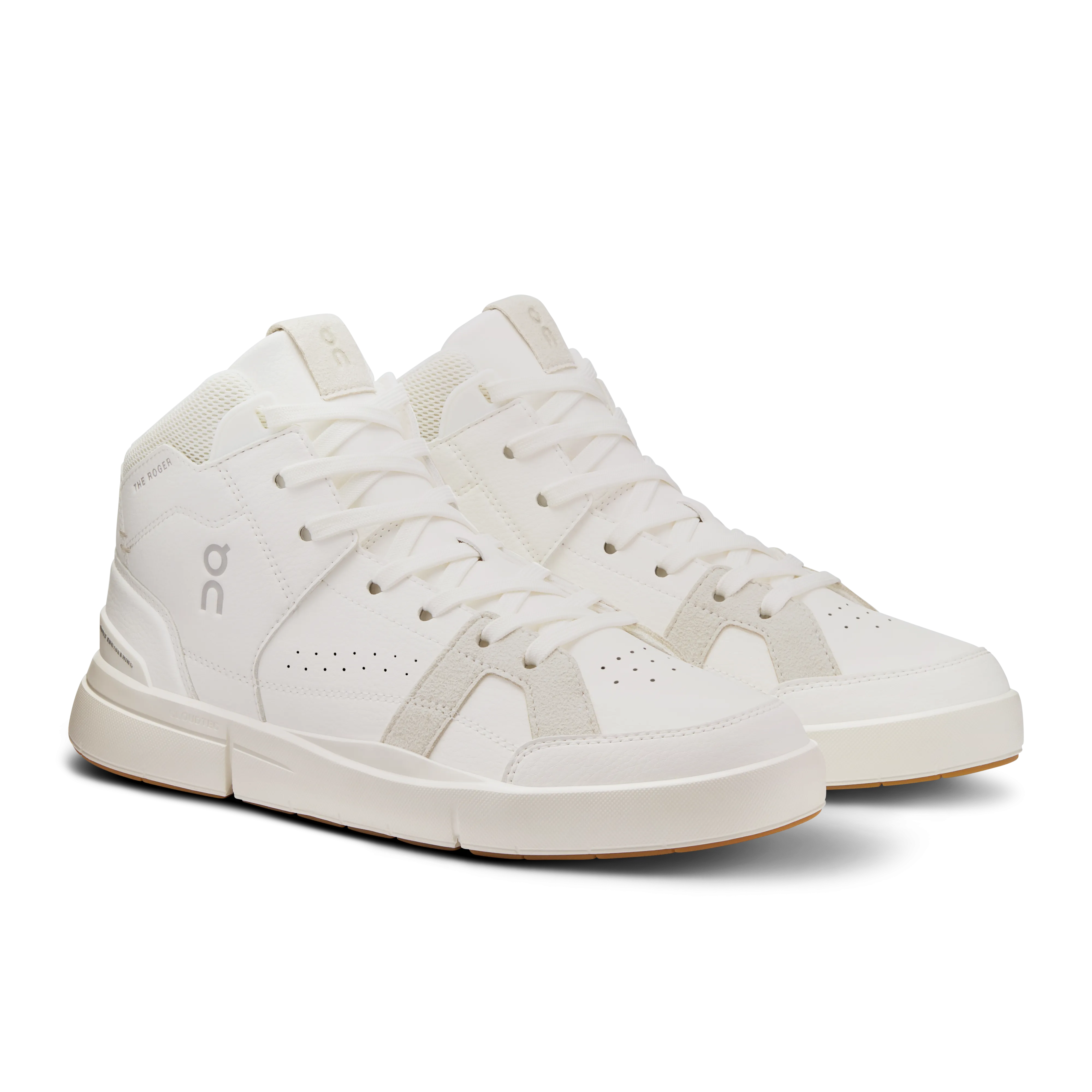 On Running Femme The Roger Clubhouse Mid Chaussures - Blanc / Sable