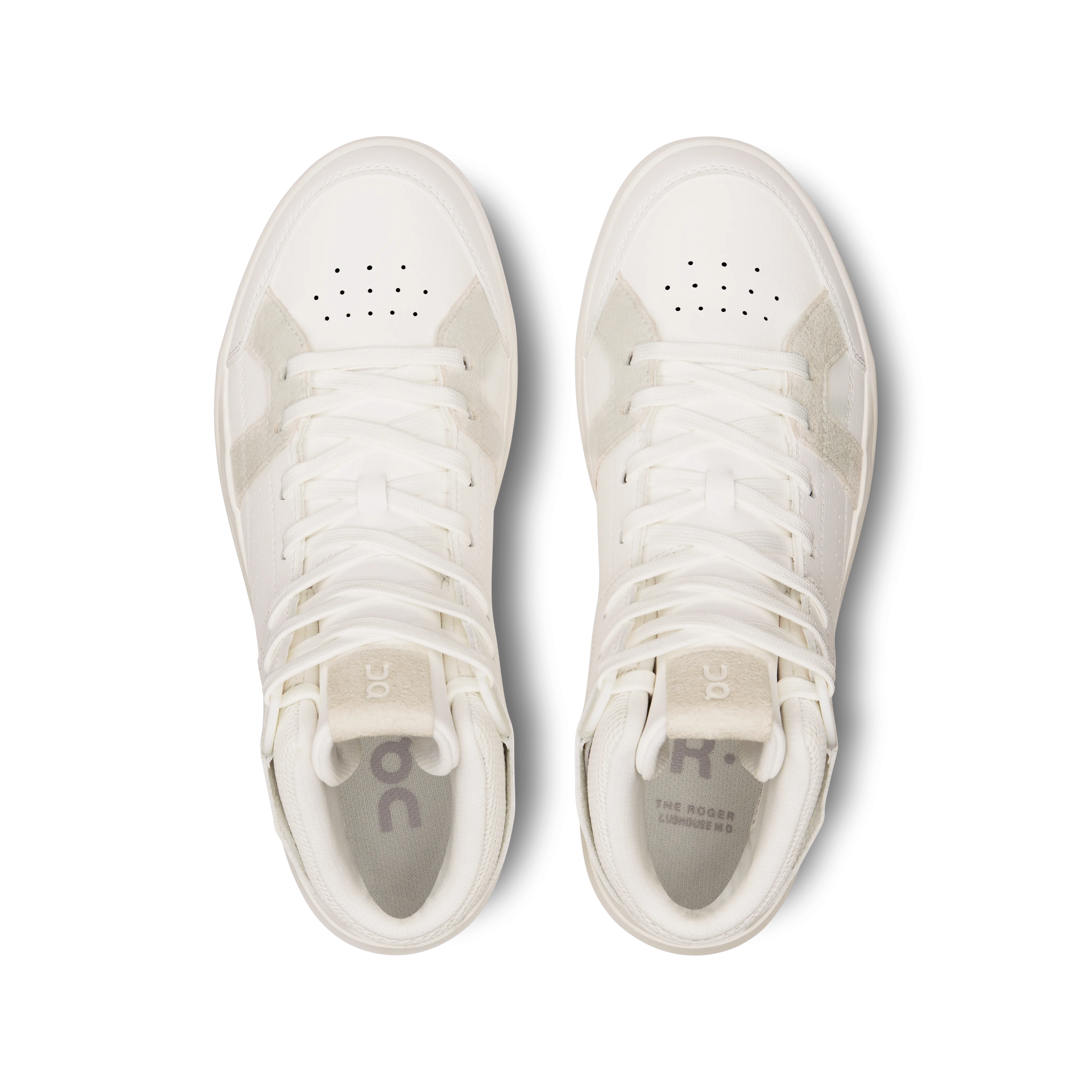 On Running Femme The Roger Clubhouse Mid Chaussures - Blanc / Sable
