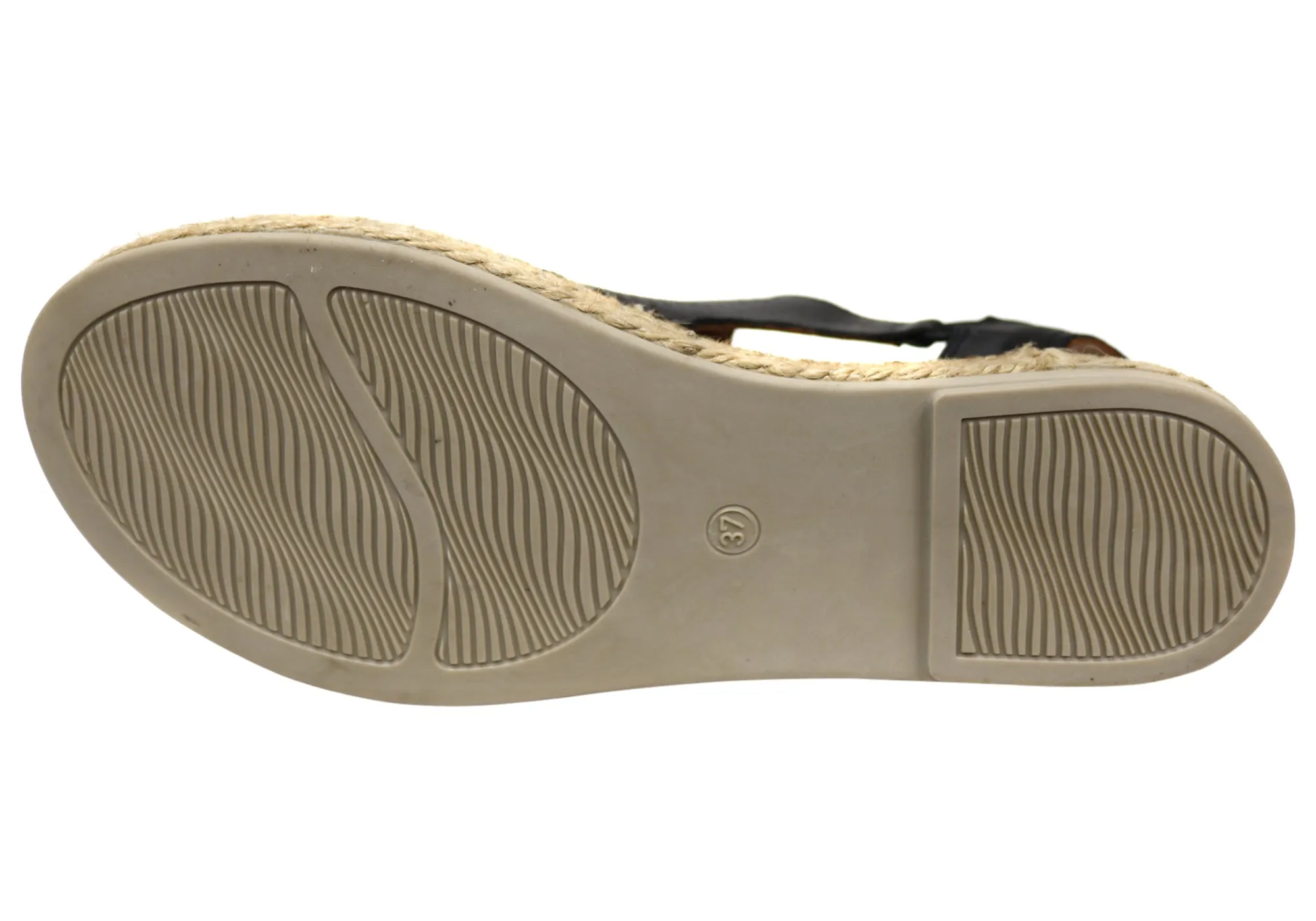 Orizonte Katrina Sandales Espadrilles Confort en Cuir Européen pour Femme Orizonte Chaussures