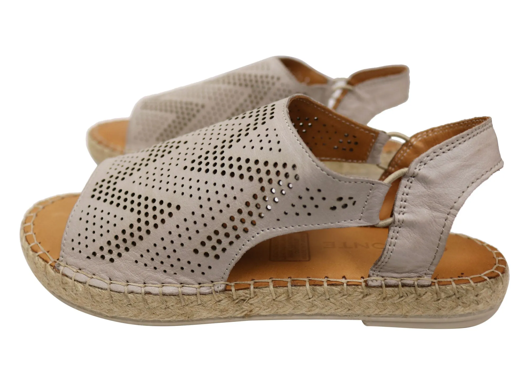 Orizonte Katrina Sandales Espadrilles Confort en Cuir Européen pour Femme Orizonte Chaussures
