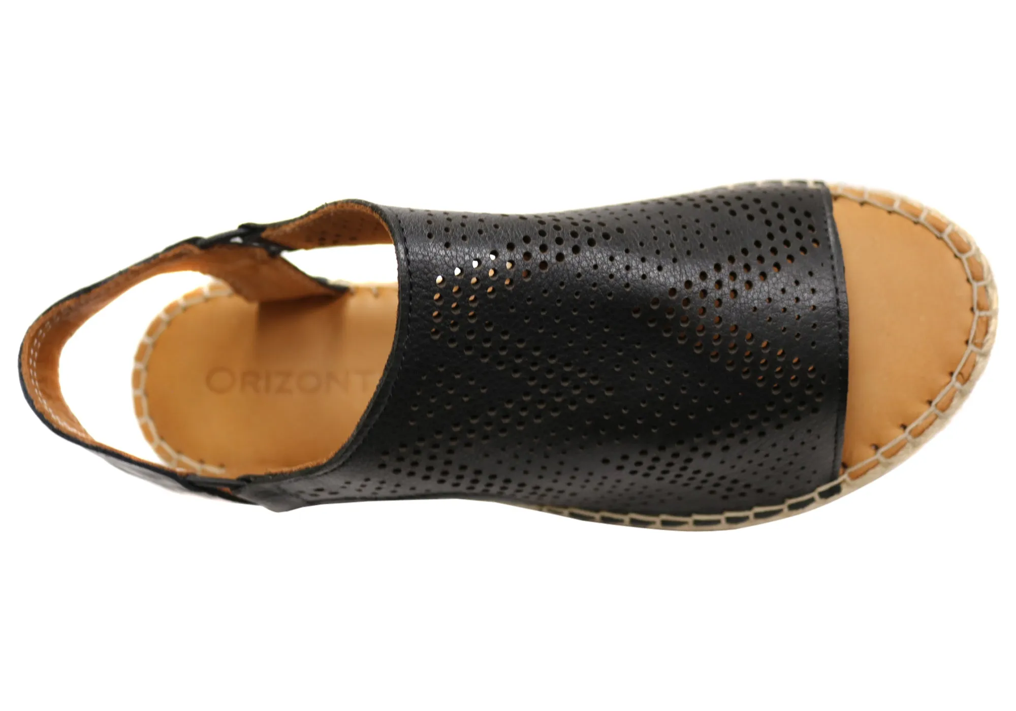 Orizonte Katrina Sandales Espadrilles Confort en Cuir Européen pour Femme Orizonte Chaussures