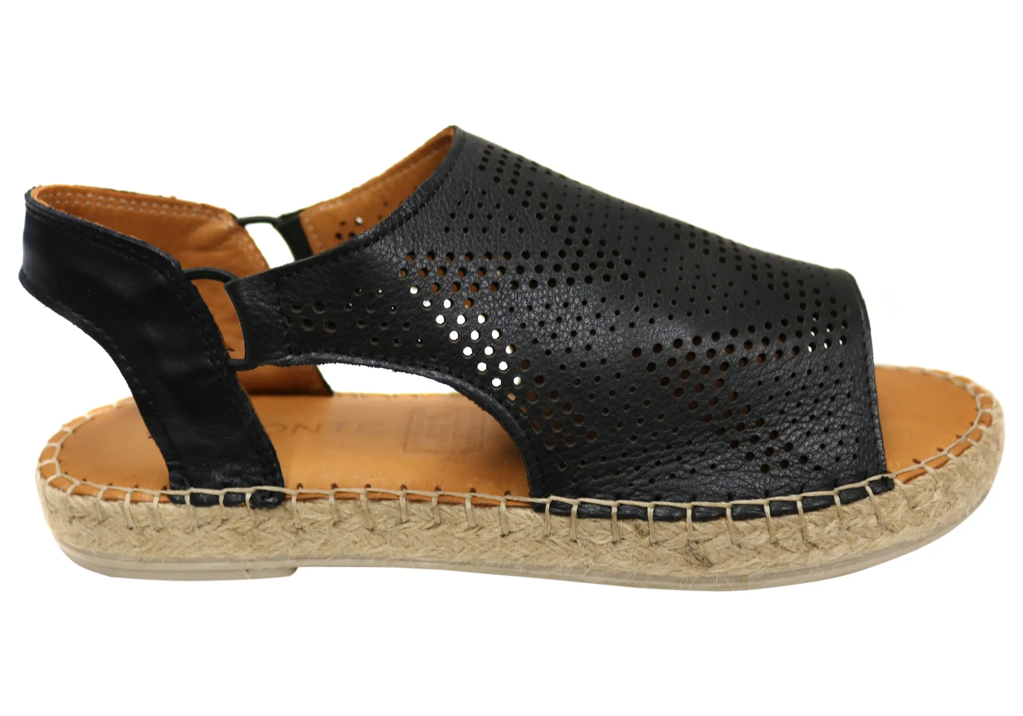 Orizonte Katrina Sandales Espadrilles Confort en Cuir Européen pour Femme Orizonte Chaussures