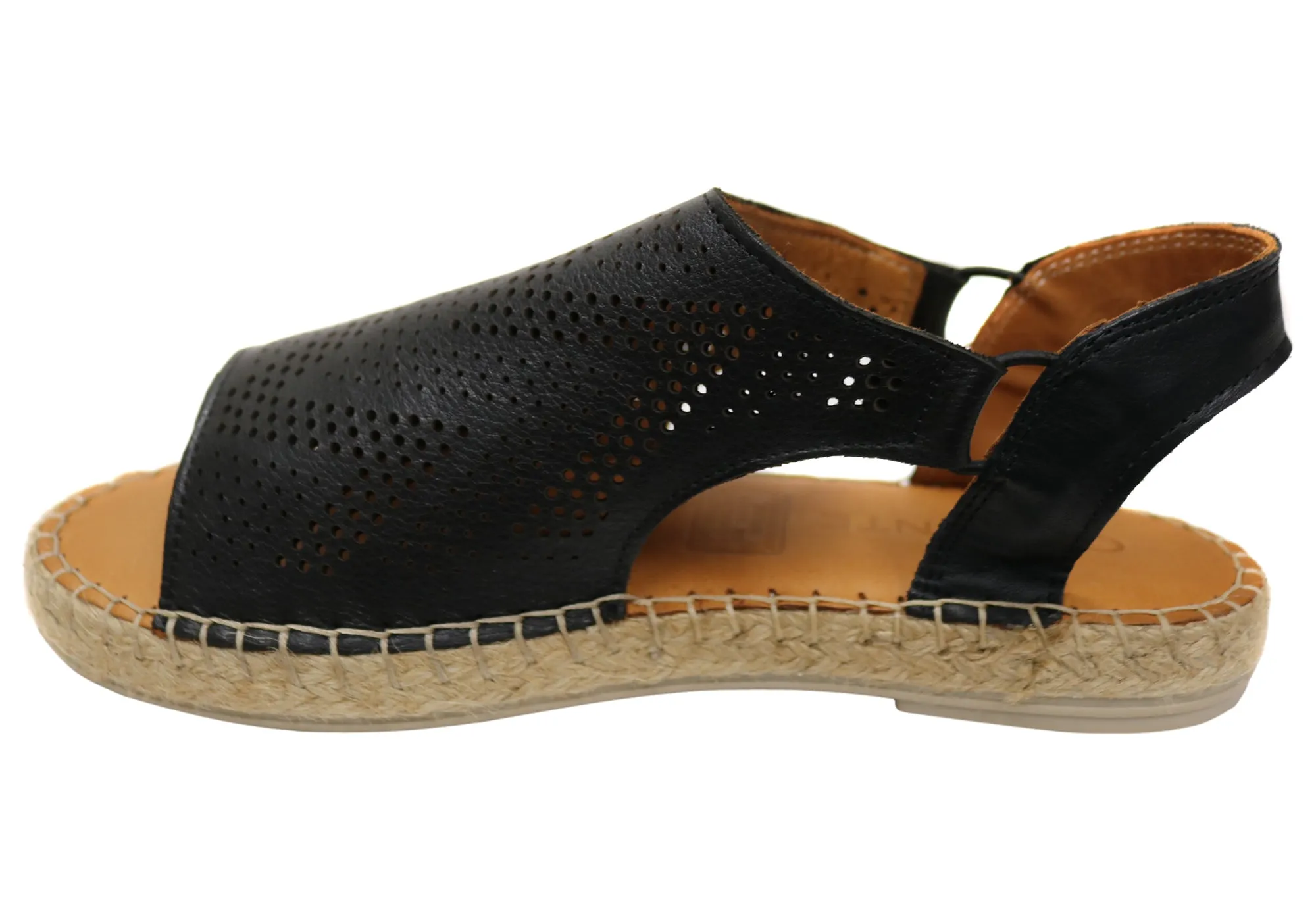 Orizonte Katrina Sandales Espadrilles Confort en Cuir Européen pour Femme Orizonte Chaussures