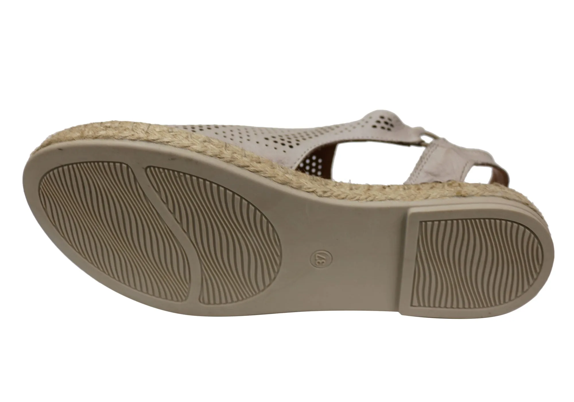 Orizonte Katrina Sandales Espadrilles Confort en Cuir Européen pour Femme Orizonte Chaussures