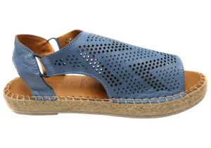 Orizonte Katrina Sandales Espadrilles Confort en Cuir Européen pour Femme Orizonte Chaussures
