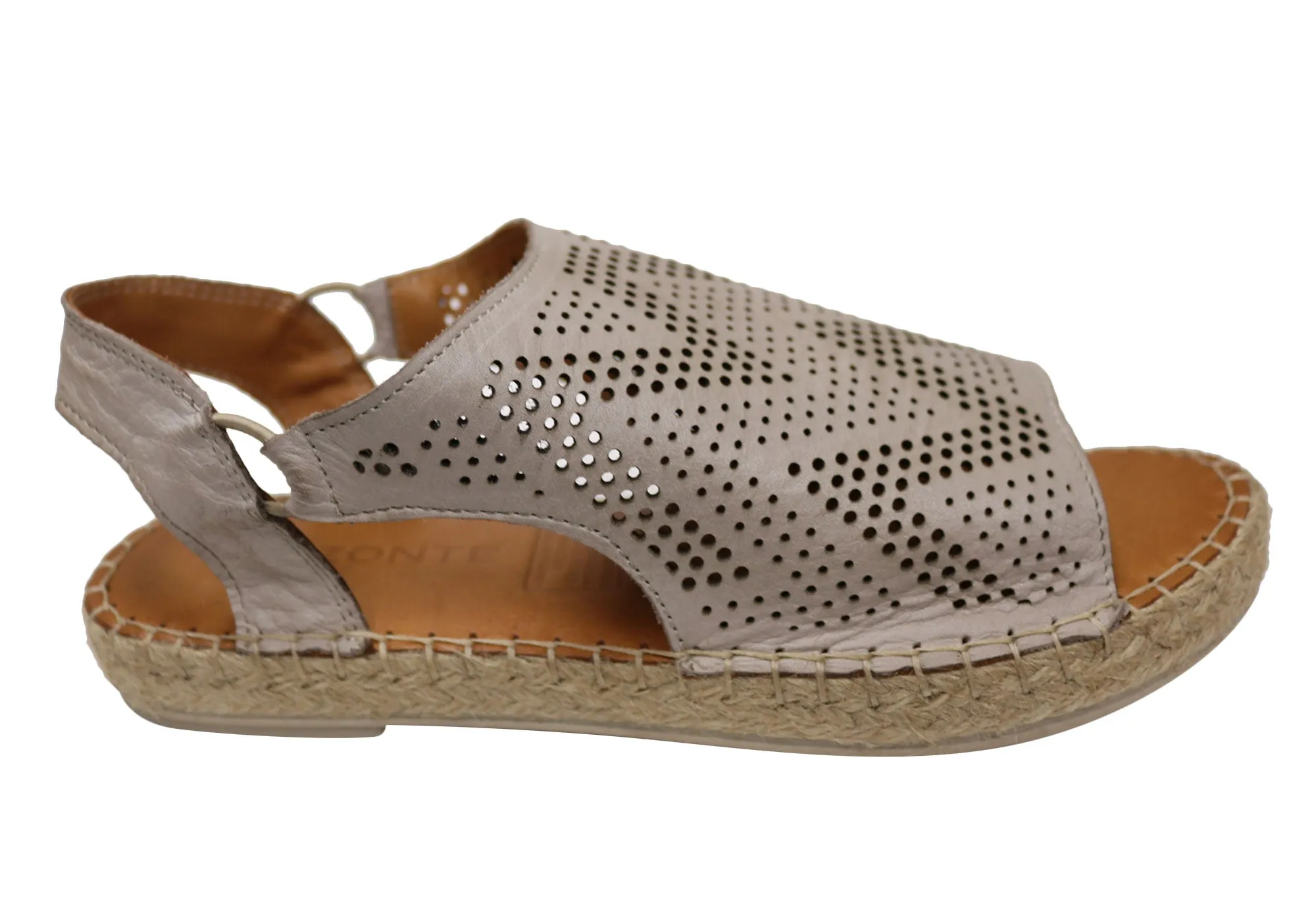 Orizonte Katrina Sandales Espadrilles Confort en Cuir Européen pour Femme Orizonte Chaussures