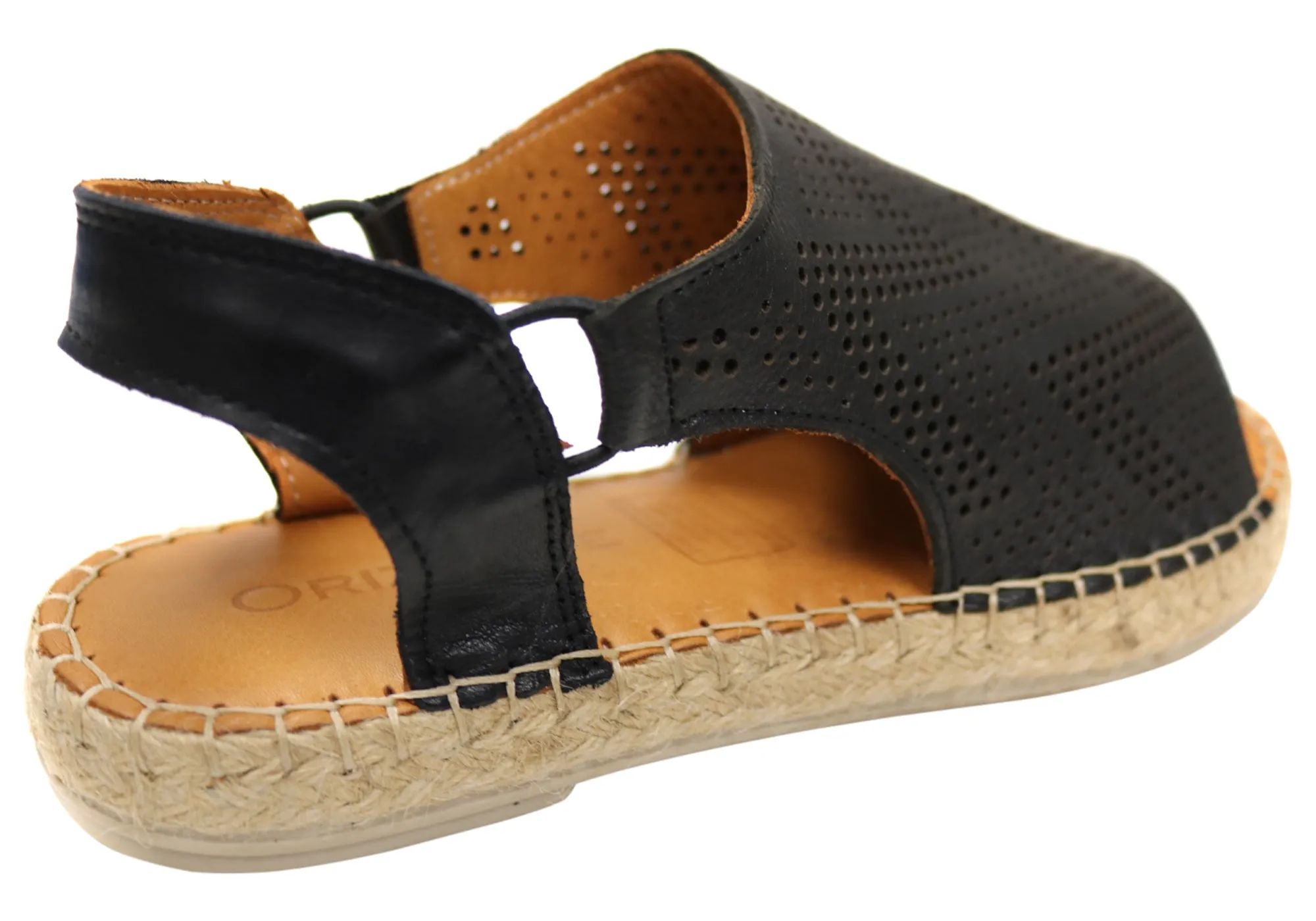 Orizonte Katrina Sandales Espadrilles Confort en Cuir Européen pour Femme Orizonte Chaussures