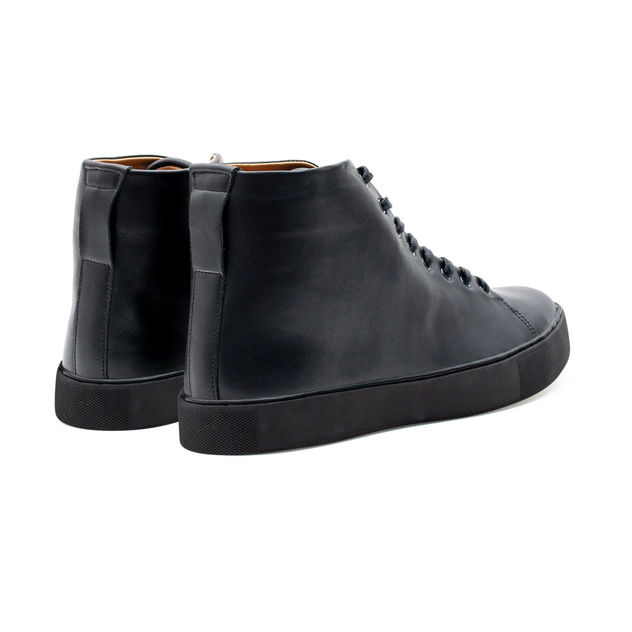 Overstone Hi Derby - Veau Noir