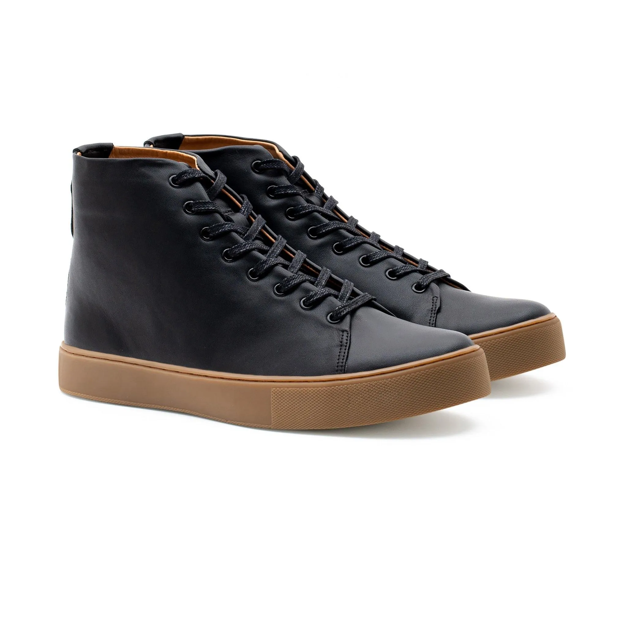 Overstone Hi Derby - Veau Noir
