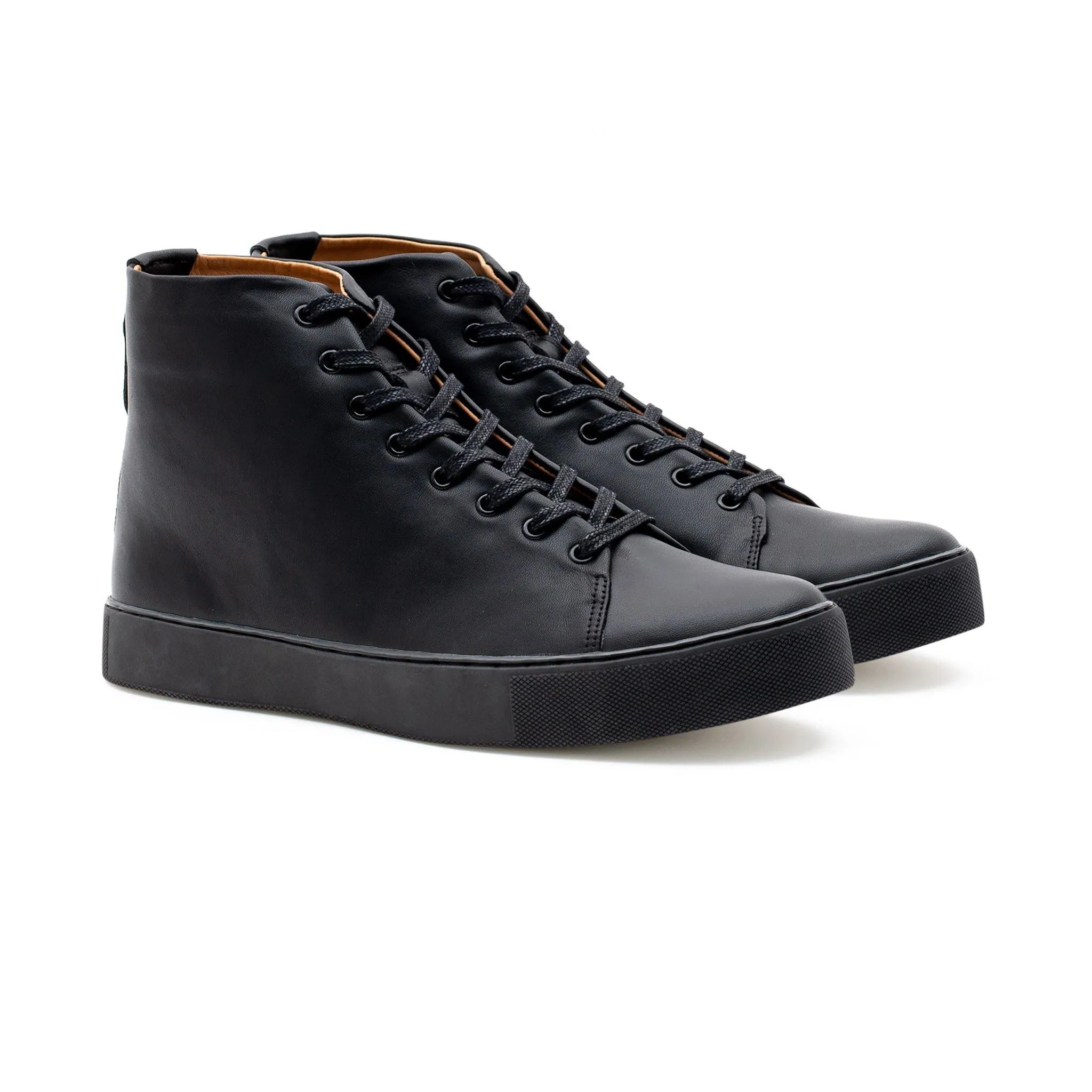Overstone Hi Derby - Veau Noir