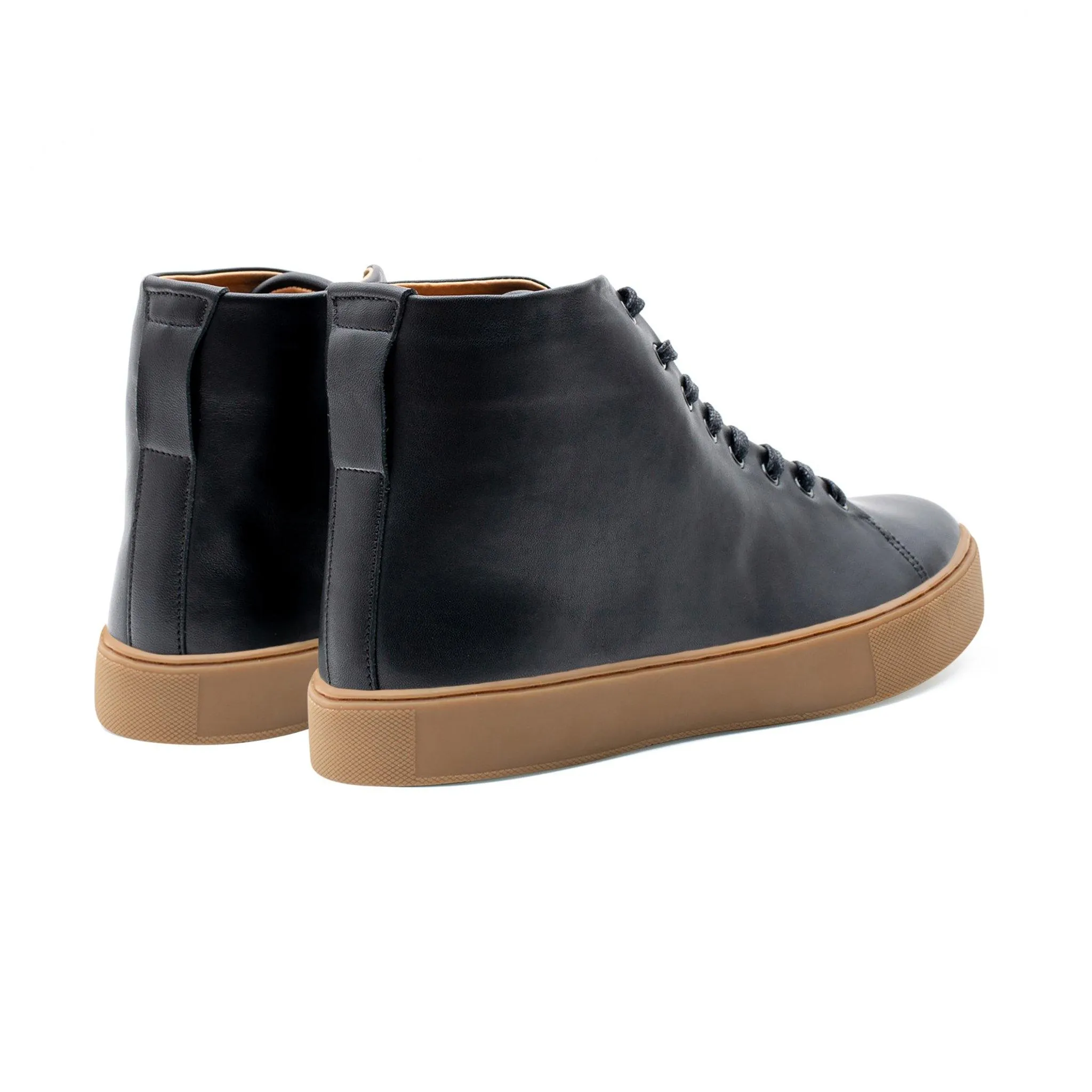 Overstone Hi Derby - Veau Noir