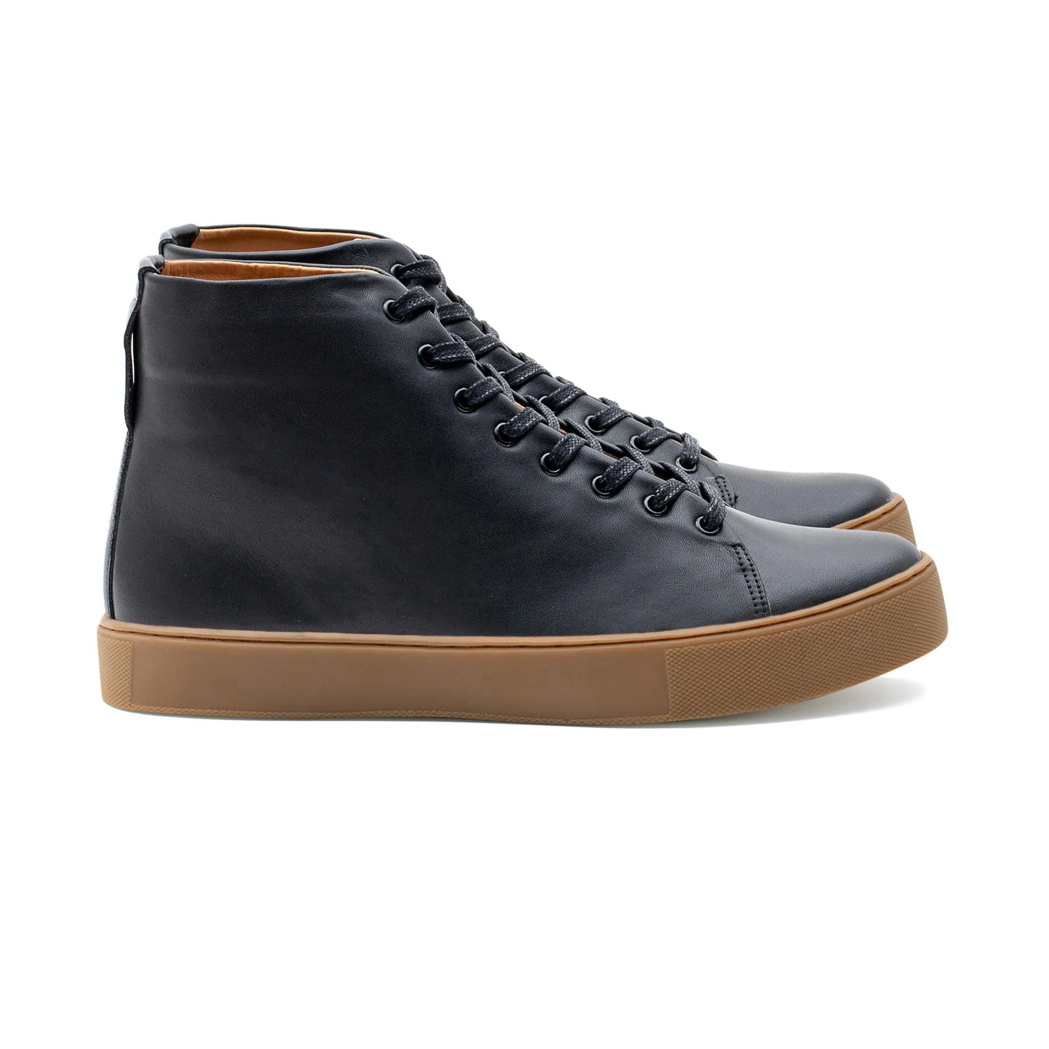 Overstone Hi Derby - Veau Noir