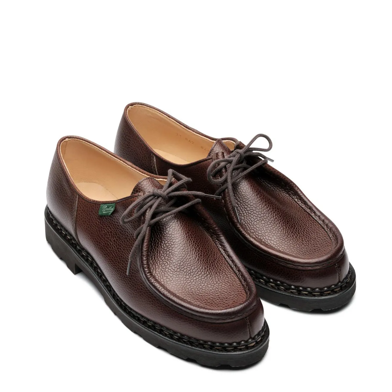 Chaussure Paraboot Michael Marche II en cuir brun grainé