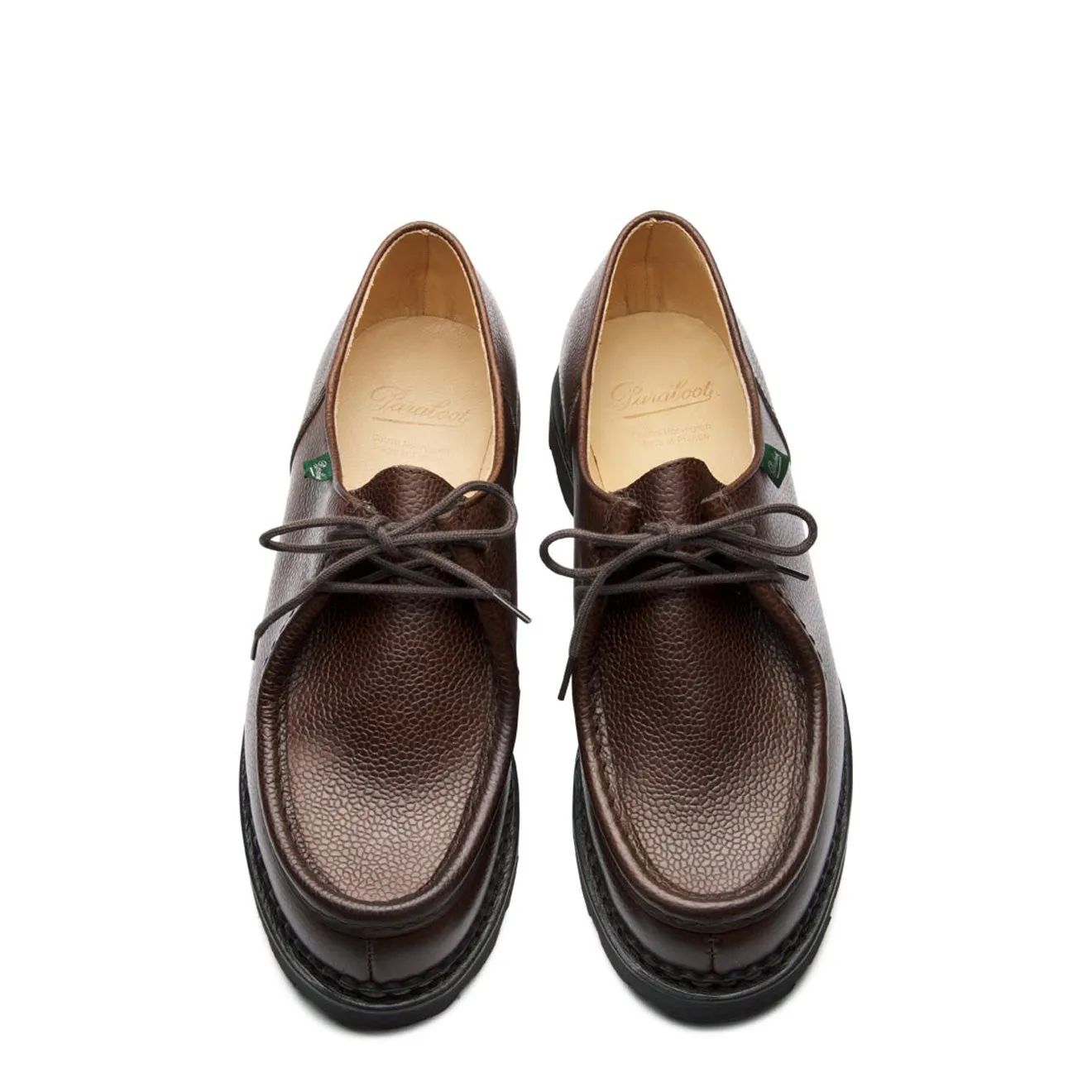 Chaussure Paraboot Michael Marche II en cuir brun grainé