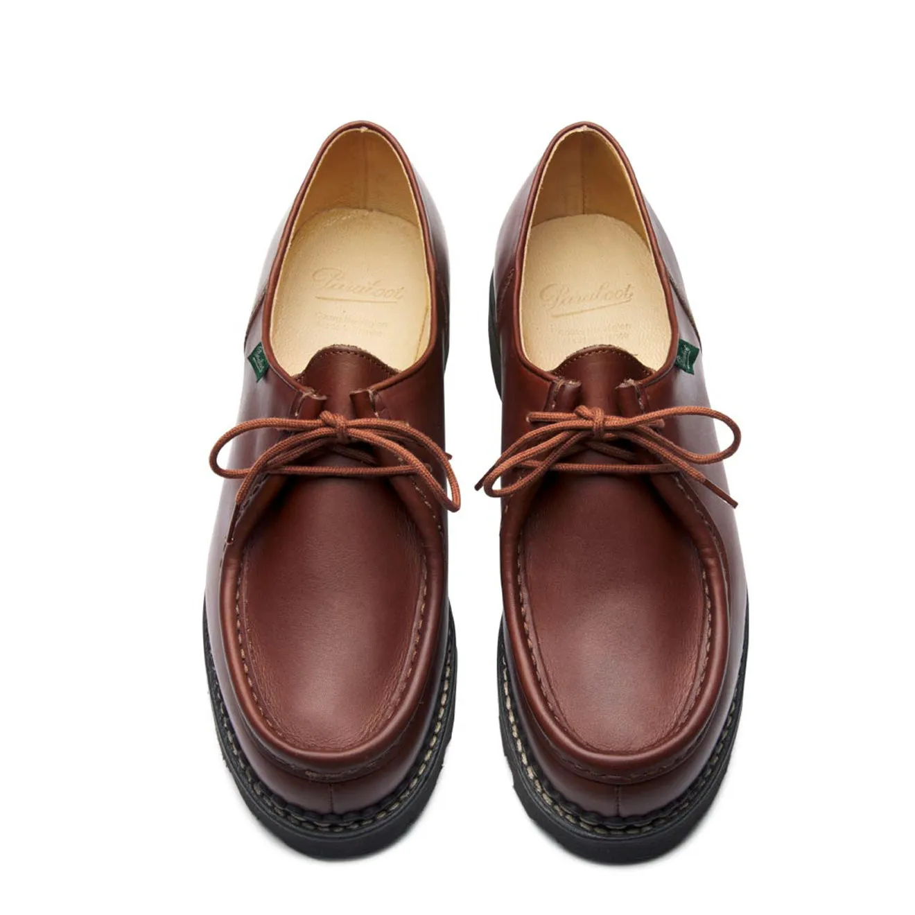 Chaussure Paraboot Michael en cuir lisse marron