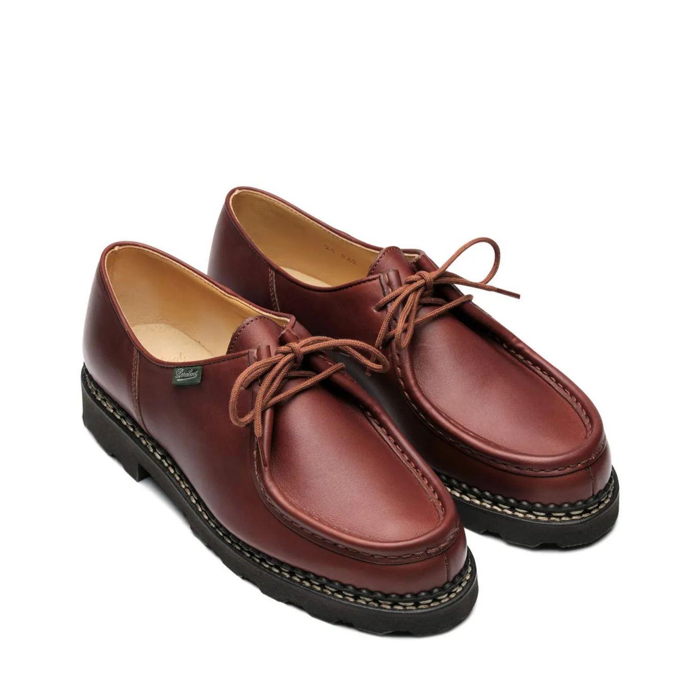 Chaussure Paraboot Michael en cuir lisse marron
