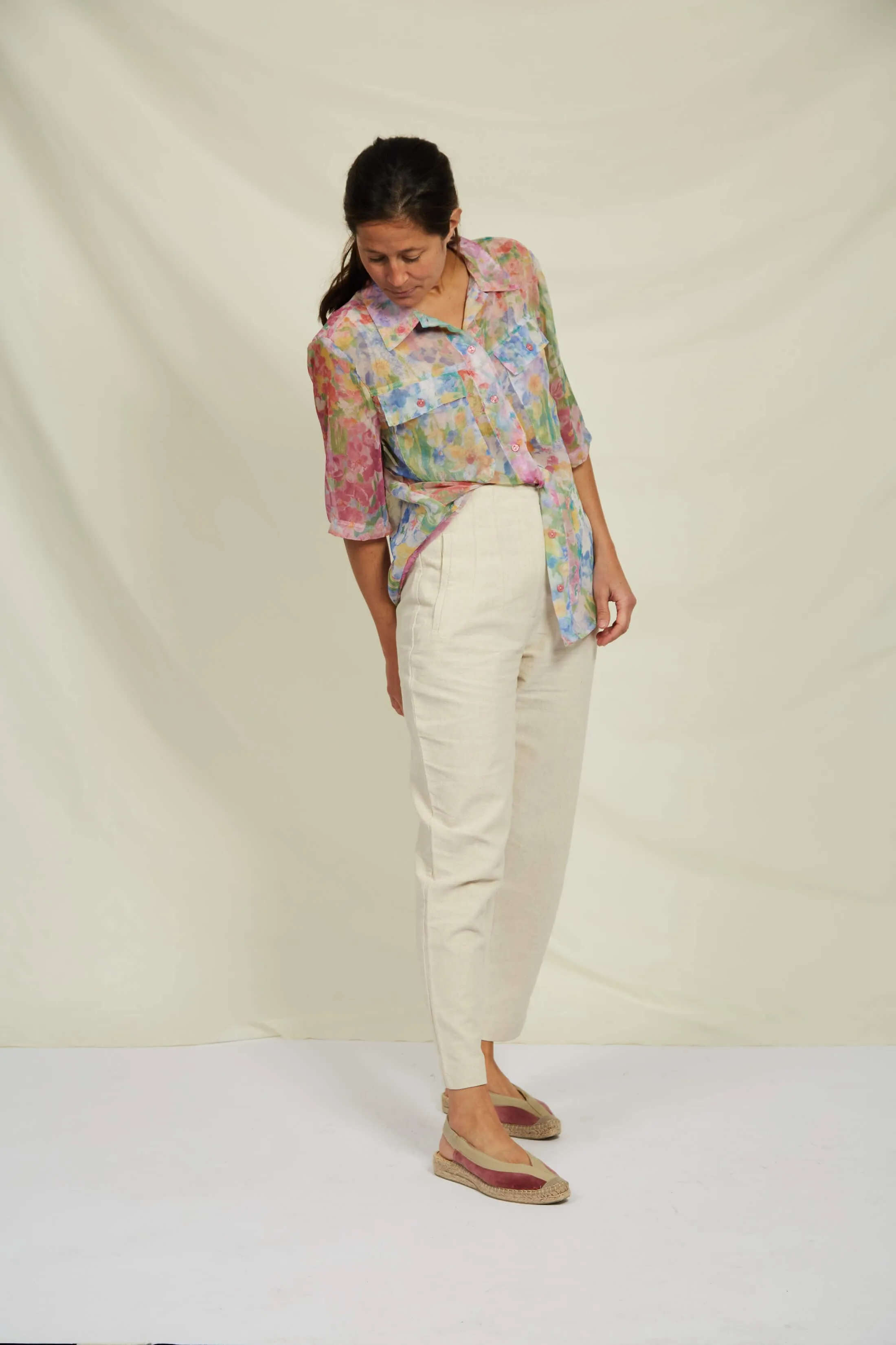 Sandales Espadrilles Vegan à Brides Velours Pedraza | Rose