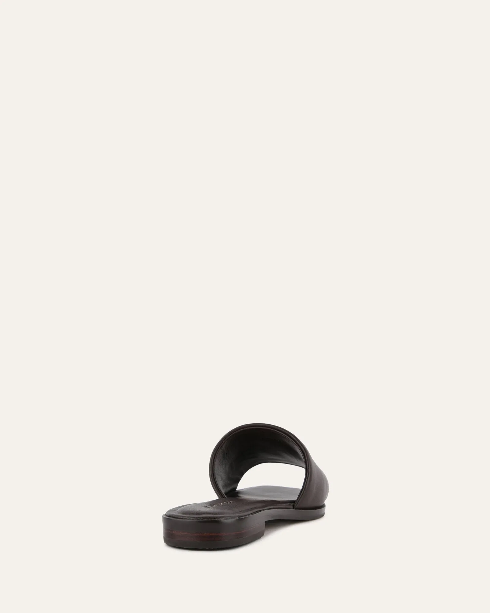 PICASSO FLAT SLIDE CUIR CACAO