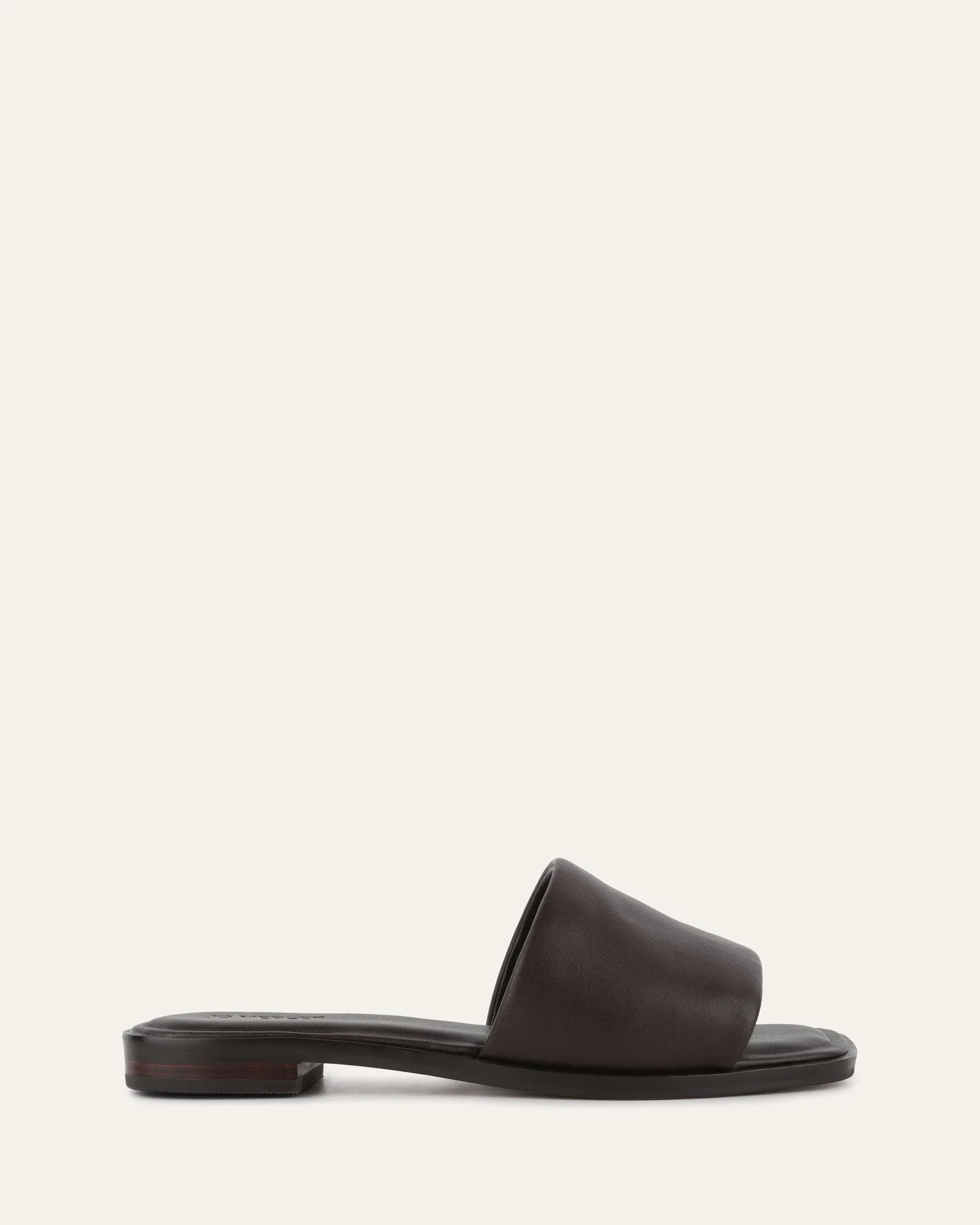 PICASSO FLAT SLIDE CUIR CACAO