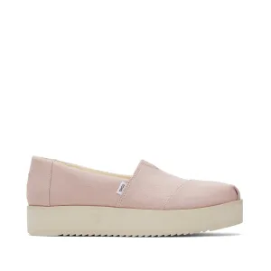Espadrille Alpargata rose à tige moyenne