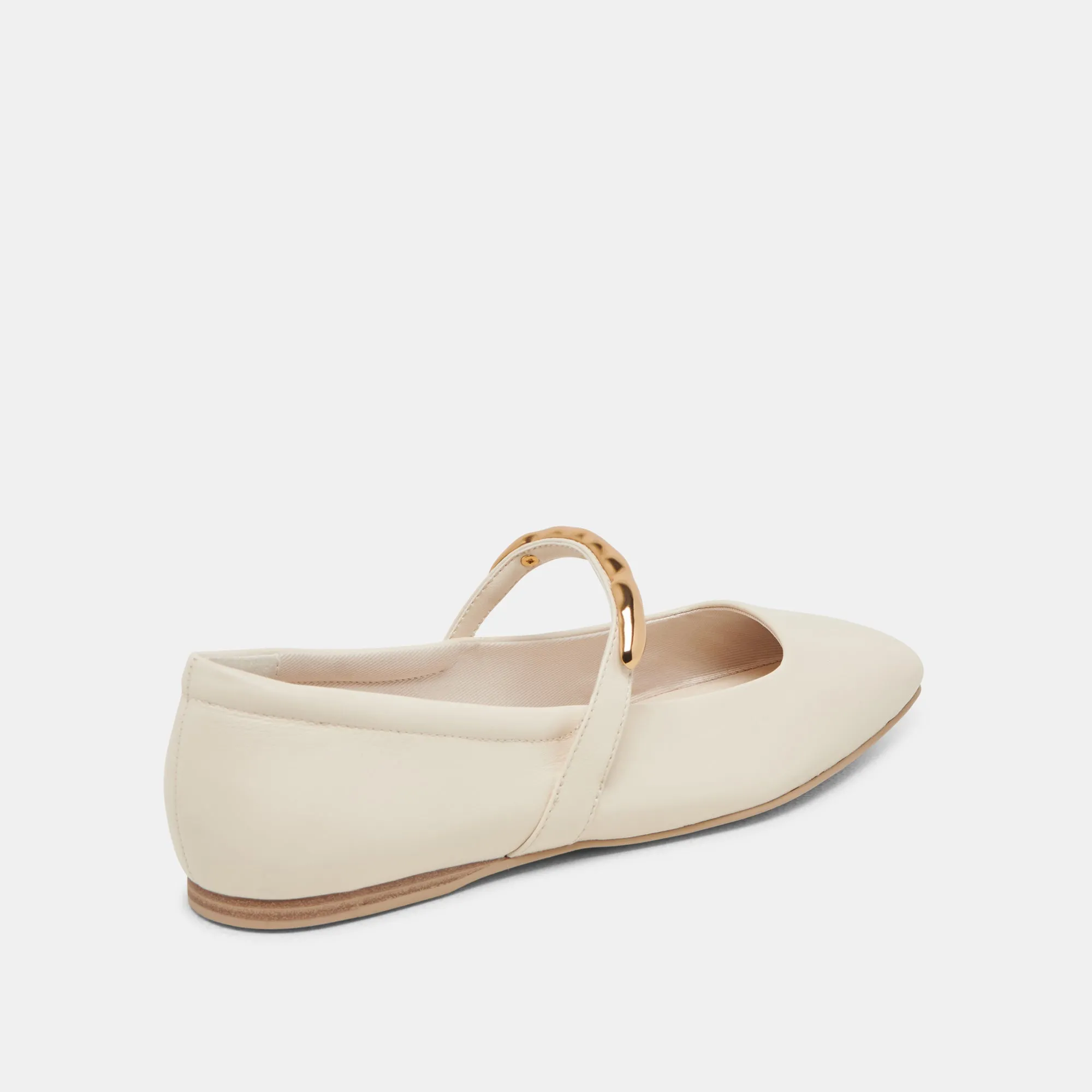 BALLERINES RADYA EN CUIR CRÈME
