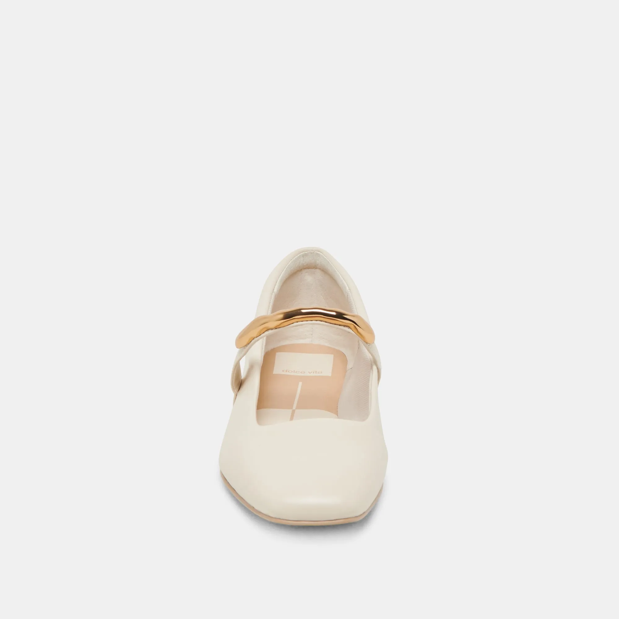 BALLERINES RADYA EN CUIR CRÈME