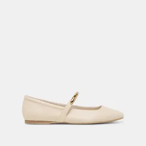 BALLERINES RADYA EN CUIR CRÈME