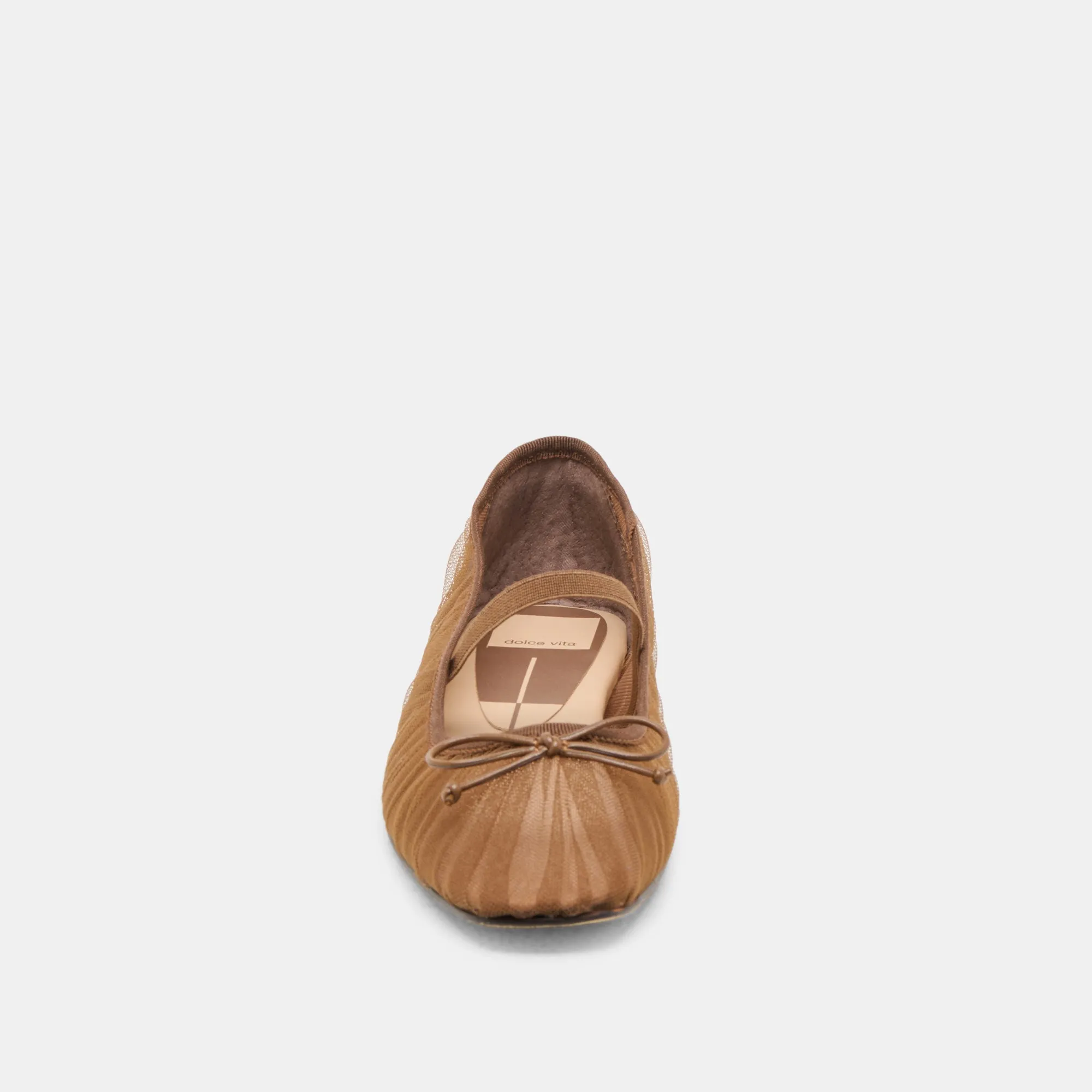 RAEVEN BALLERINES BRUN MOYEN TULLE
