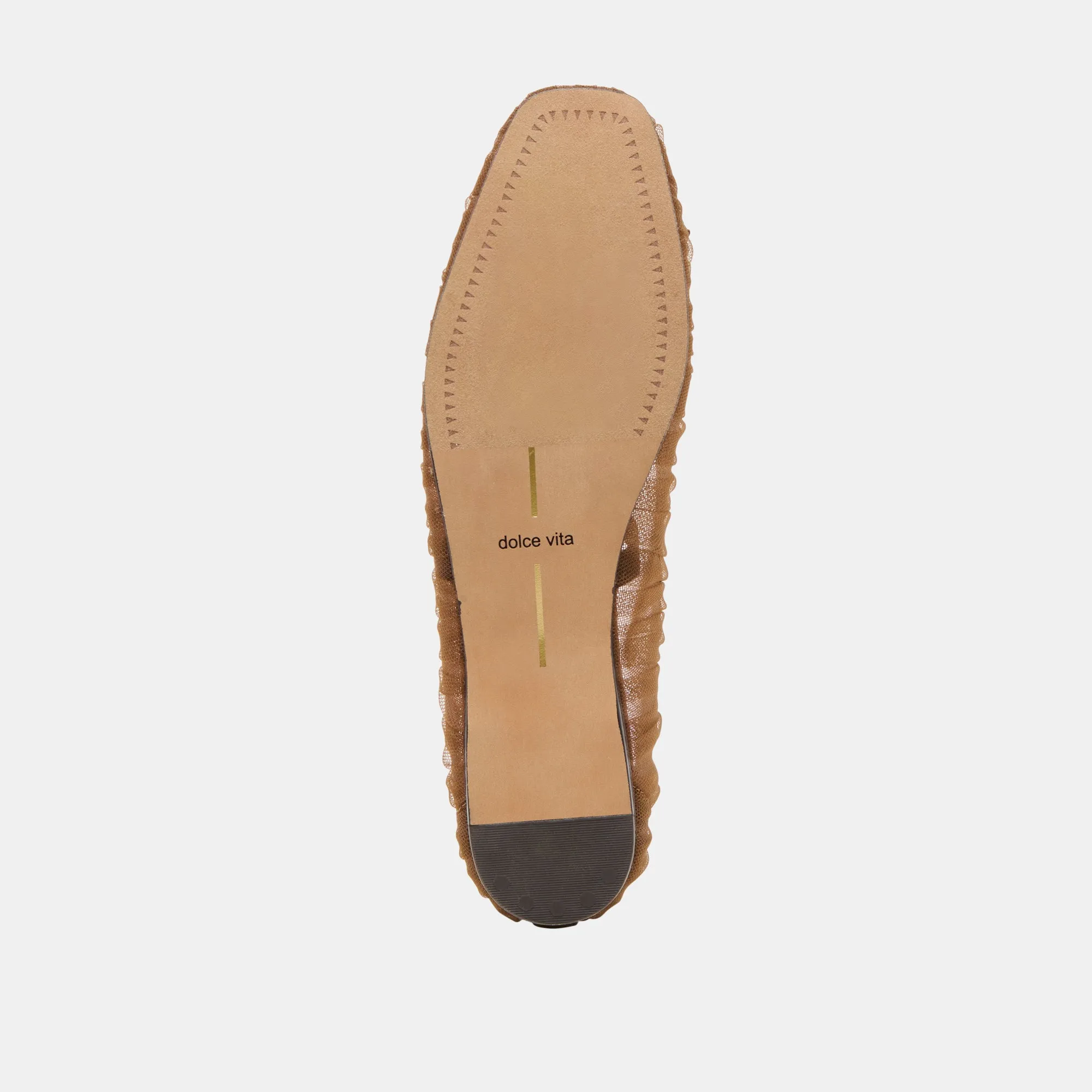 RAEVEN BALLERINES BRUN MOYEN TULLE
