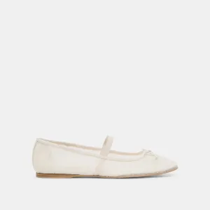 RAEVEN BALLERINES BLANCHES EN TULLE