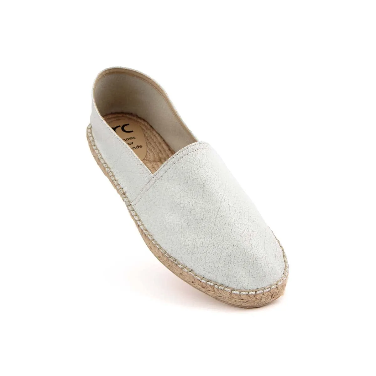 RC Espadrilles unisexes véganes | Blanc usé