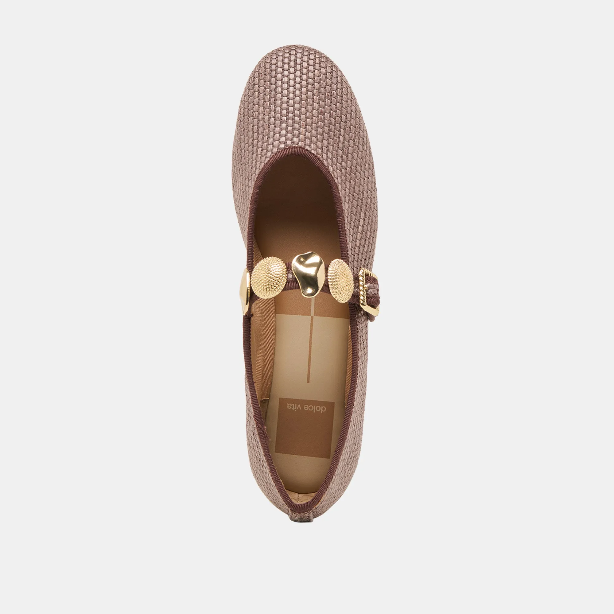RELAN BALLET FLATS NOIX RAFFIA