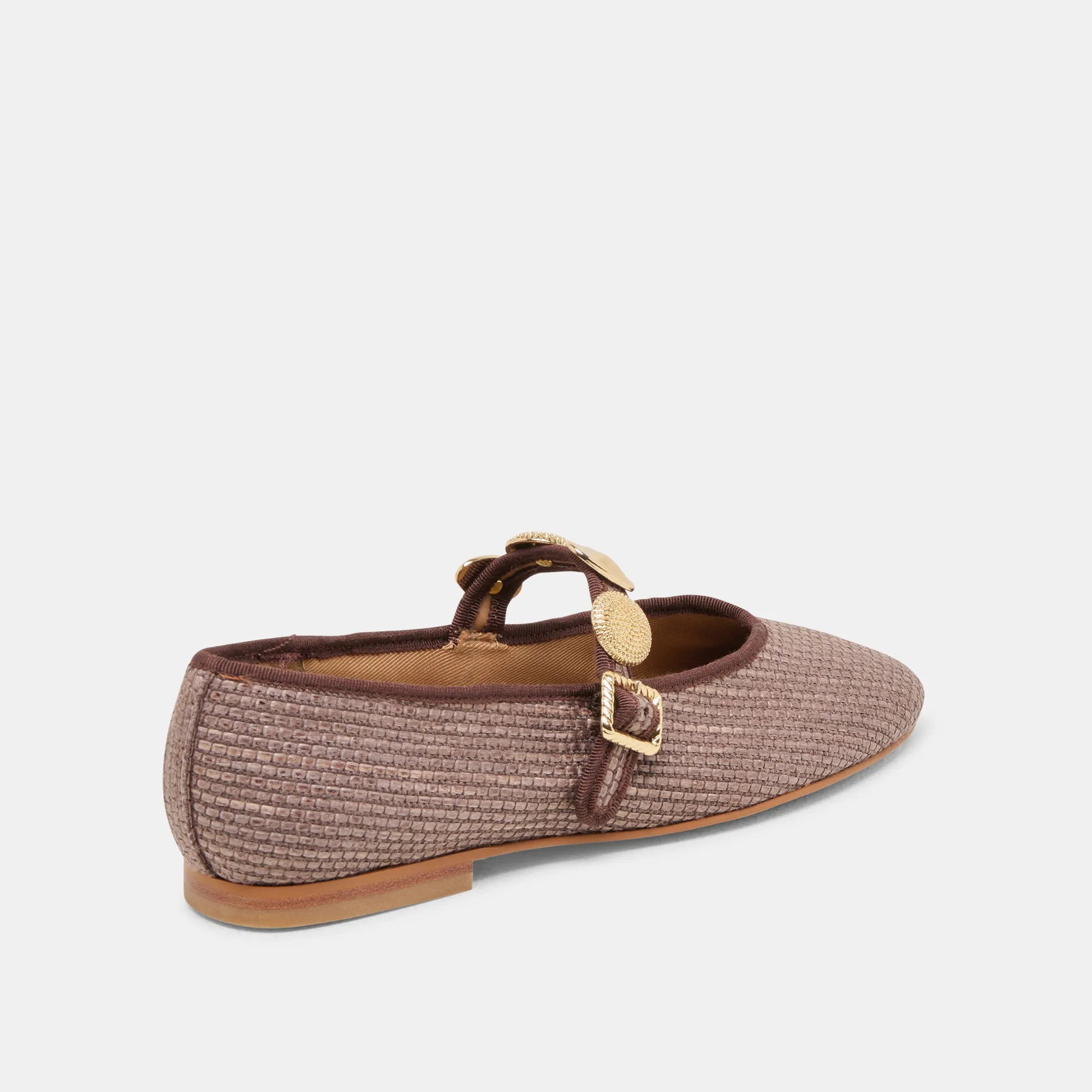 RELAN BALLET FLATS NOIX RAFFIA