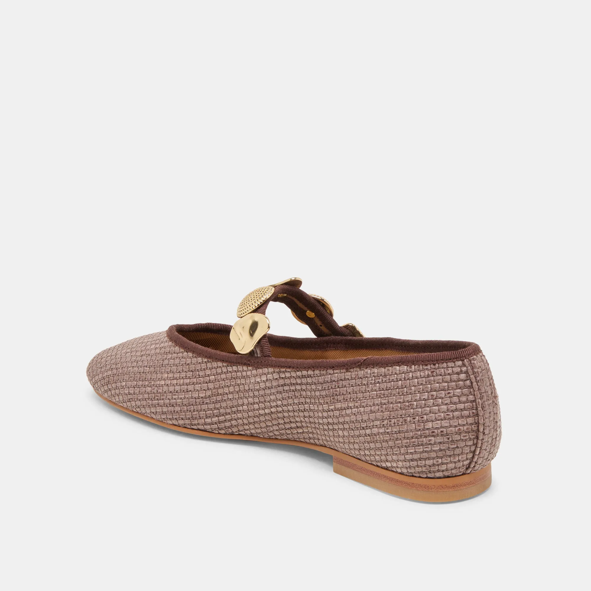 RELAN BALLET FLATS NOIX RAFFIA