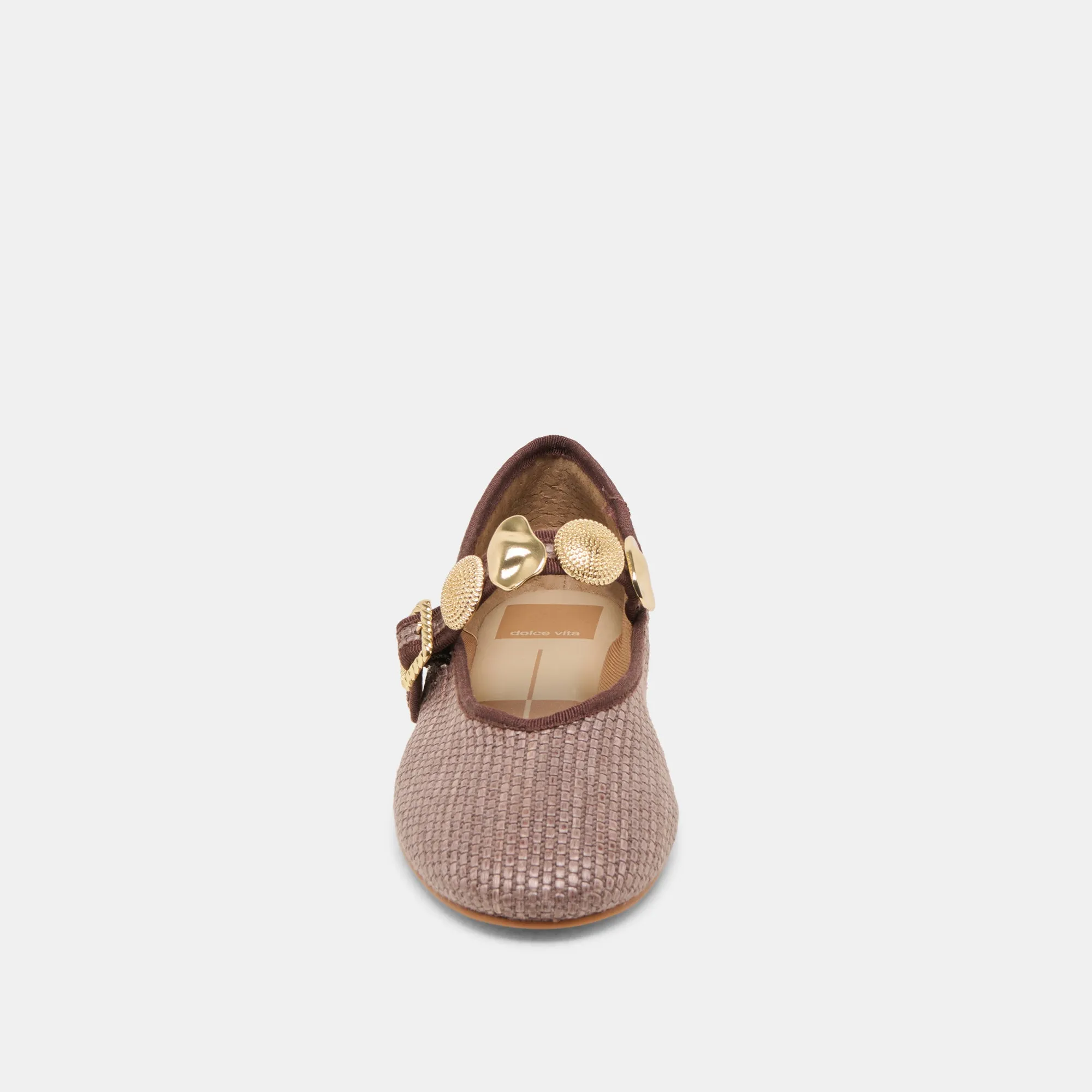 RELAN BALLET FLATS NOIX RAFFIA