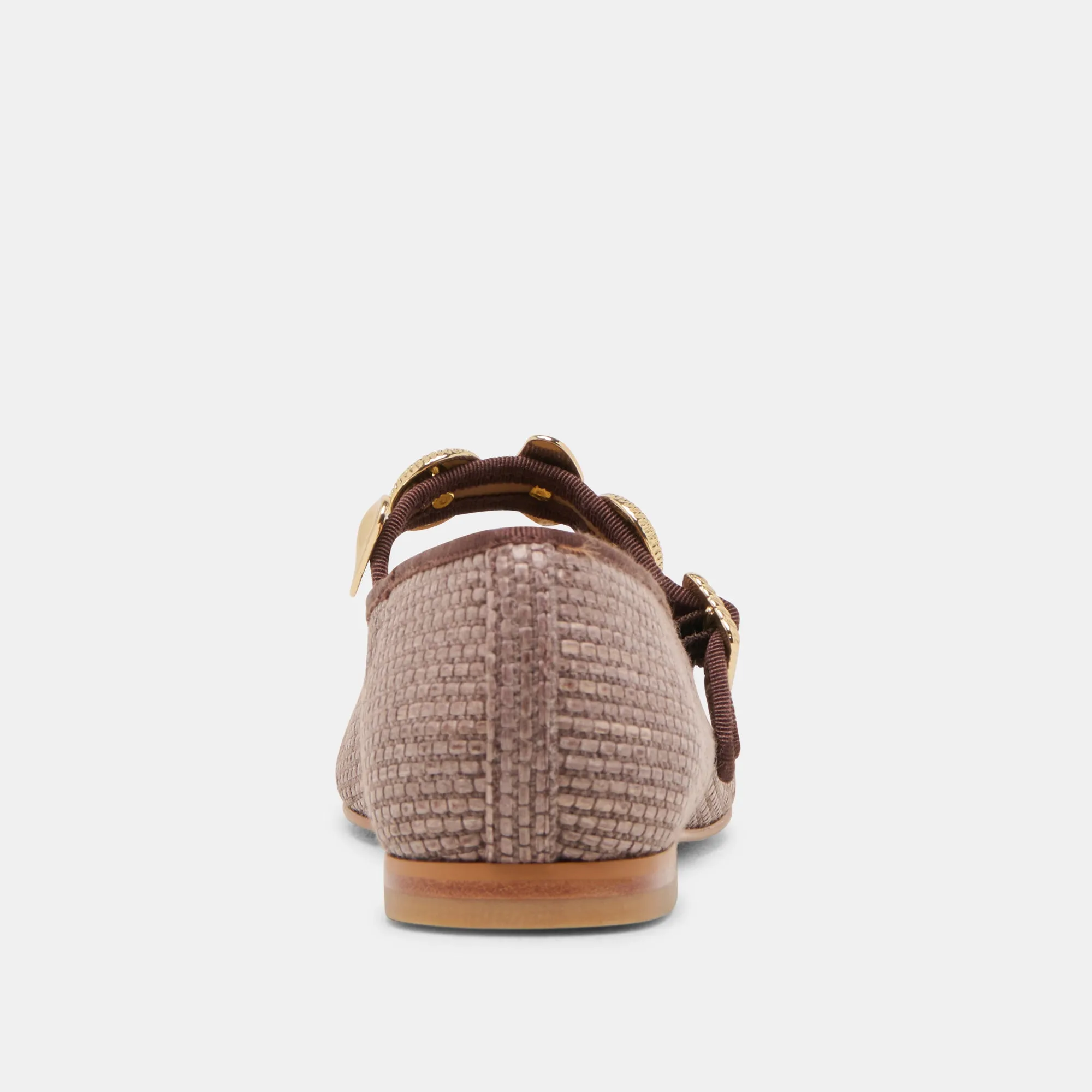 RELAN BALLET FLATS NOIX RAFFIA