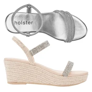 Lot Revel Wedge & Beauty Espadrille - Argent / Beige