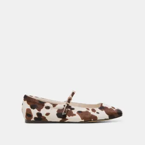 BALLERINES REYES COCOA TAURUS EN POIL DE VEAU