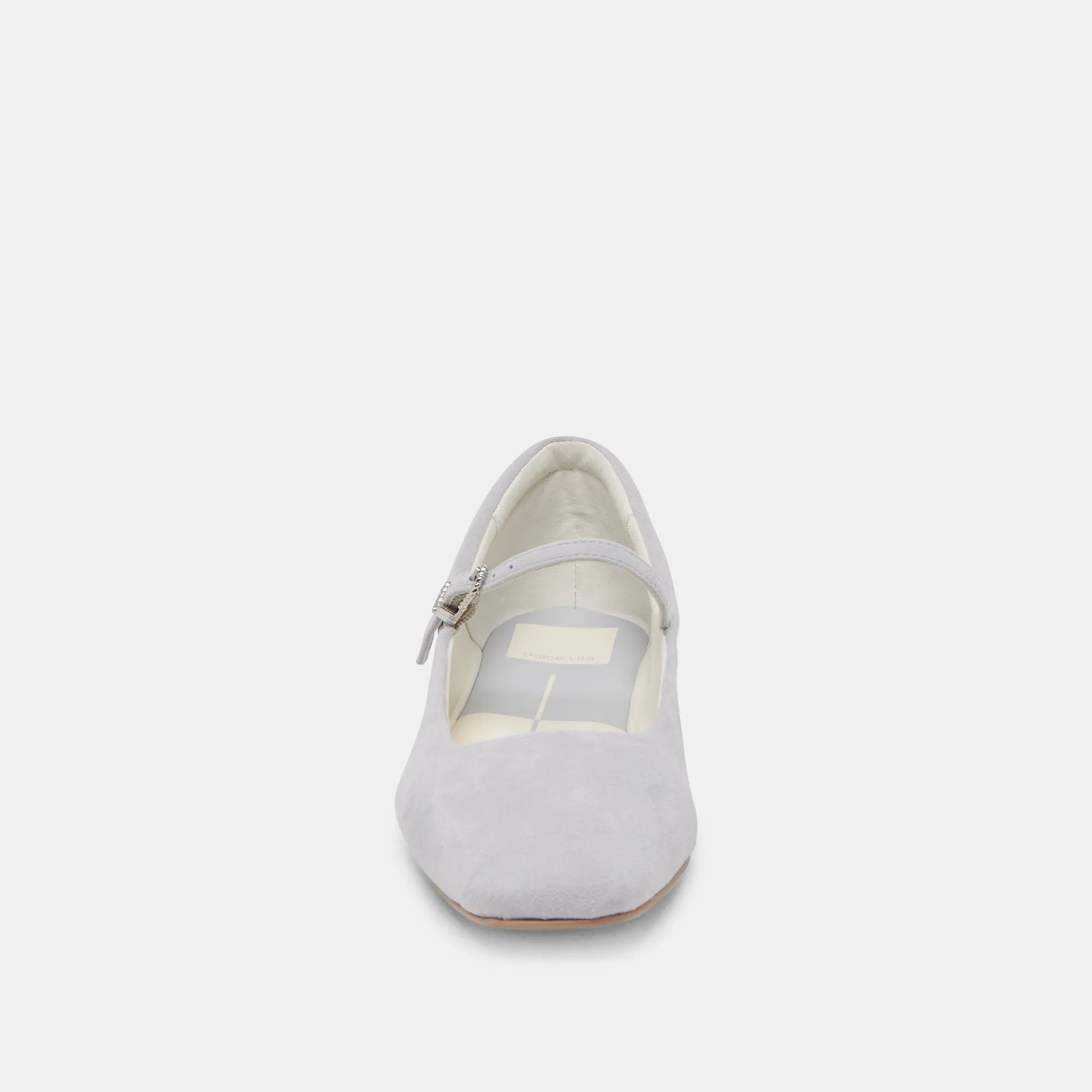 BALLERINES REYES EN DAIM BLEU PÂLE