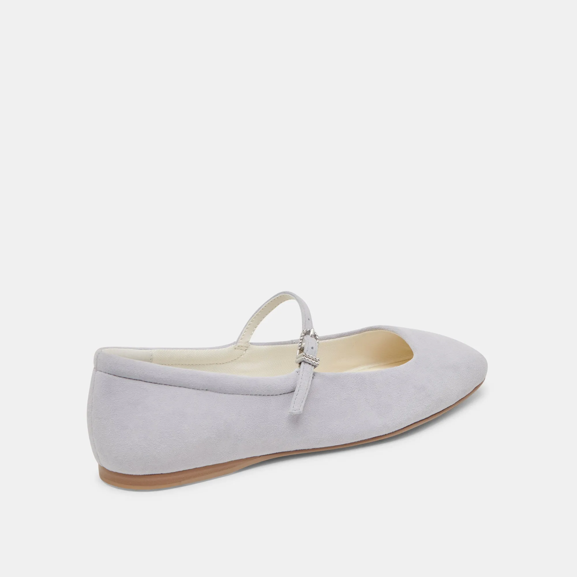 BALLERINES REYES EN DAIM BLEU PÂLE