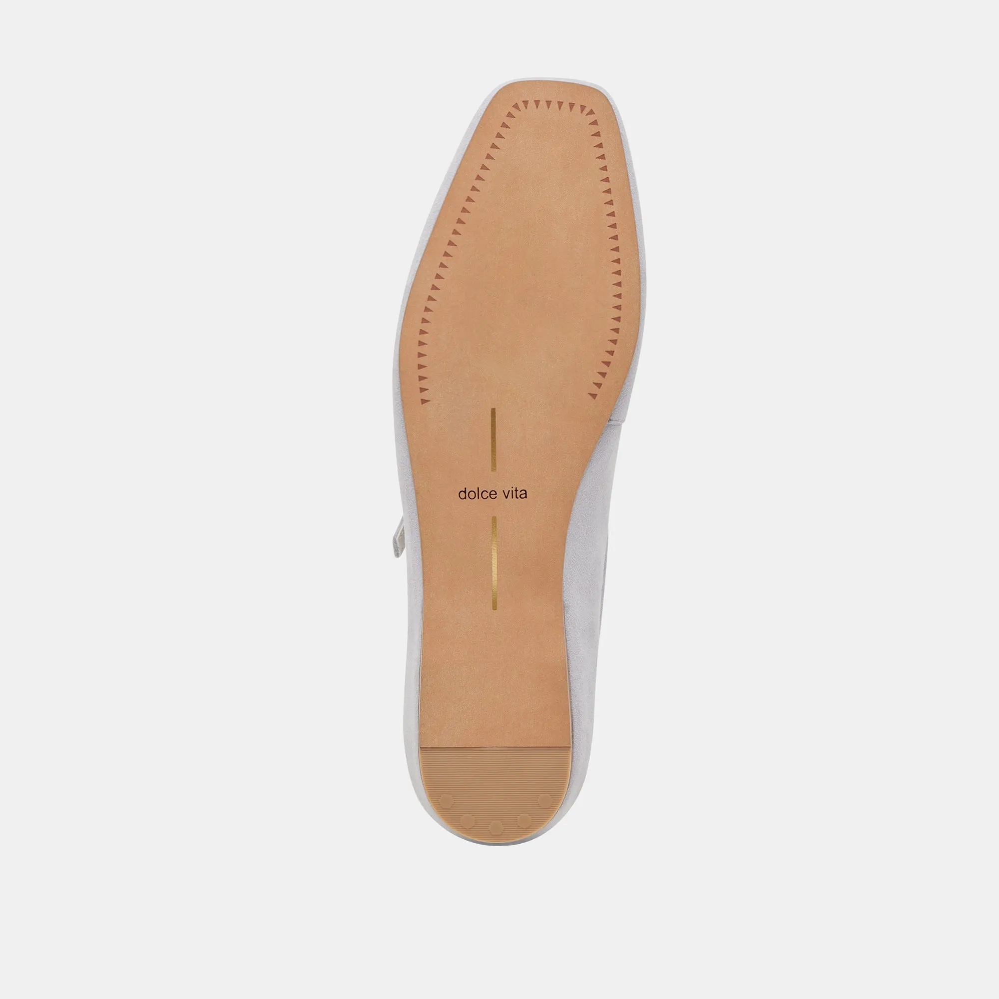BALLERINES REYES EN DAIM BLEU PÂLE