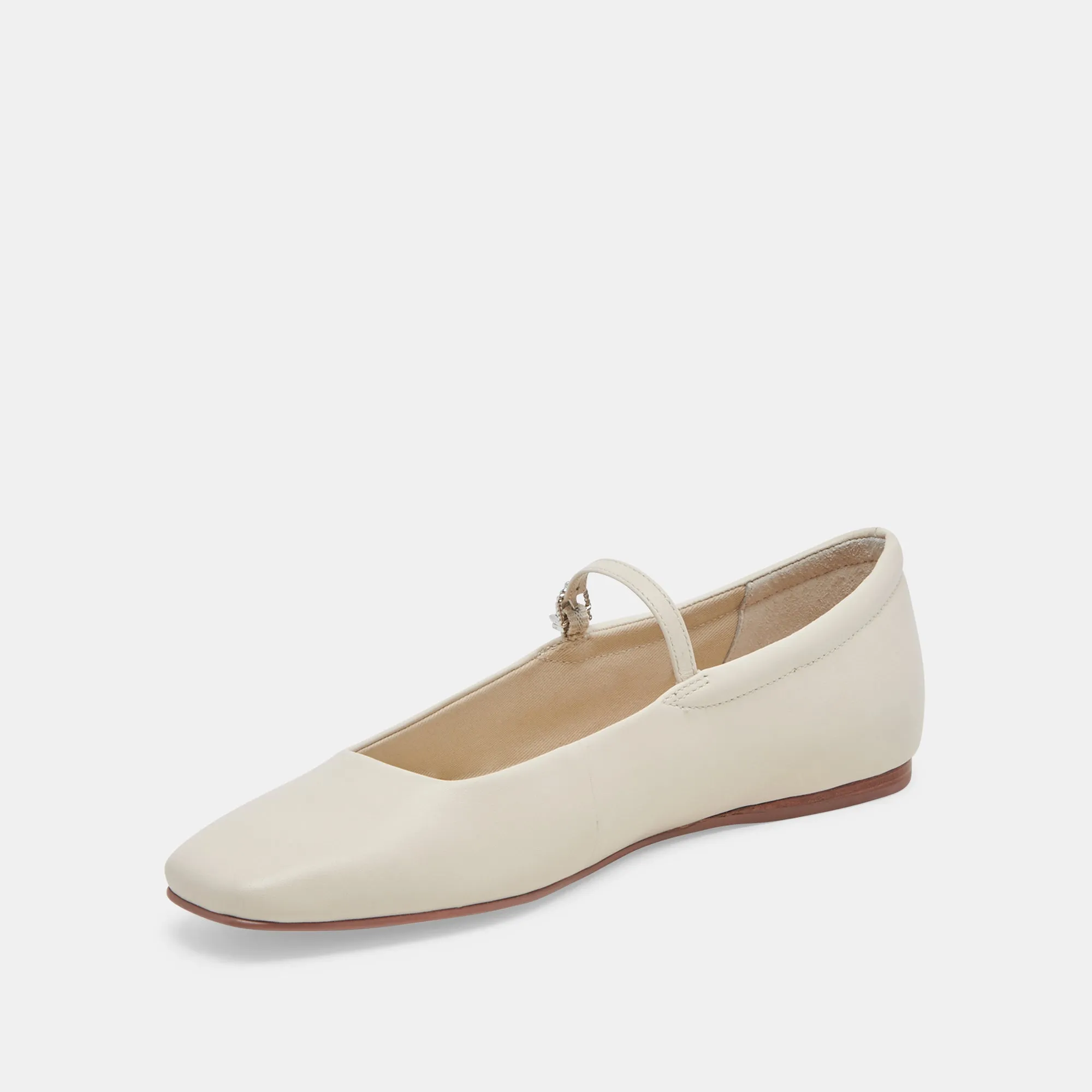 BALLERINES REYES EN CUIR IVOIRE