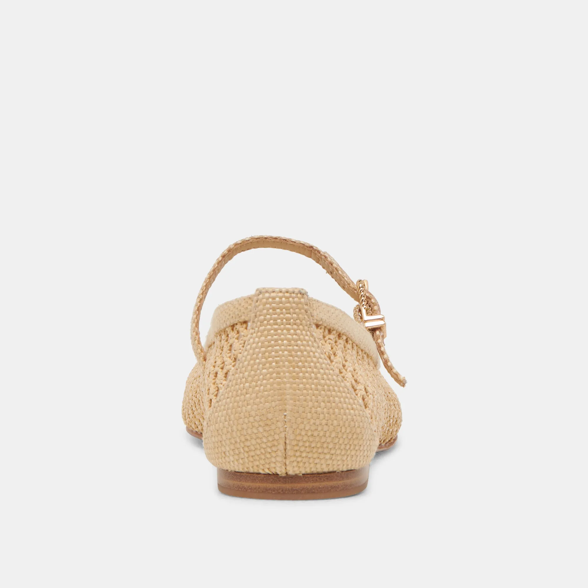 REYES BALLET FLATS LT NATUREL TISSÉ RAFFIA