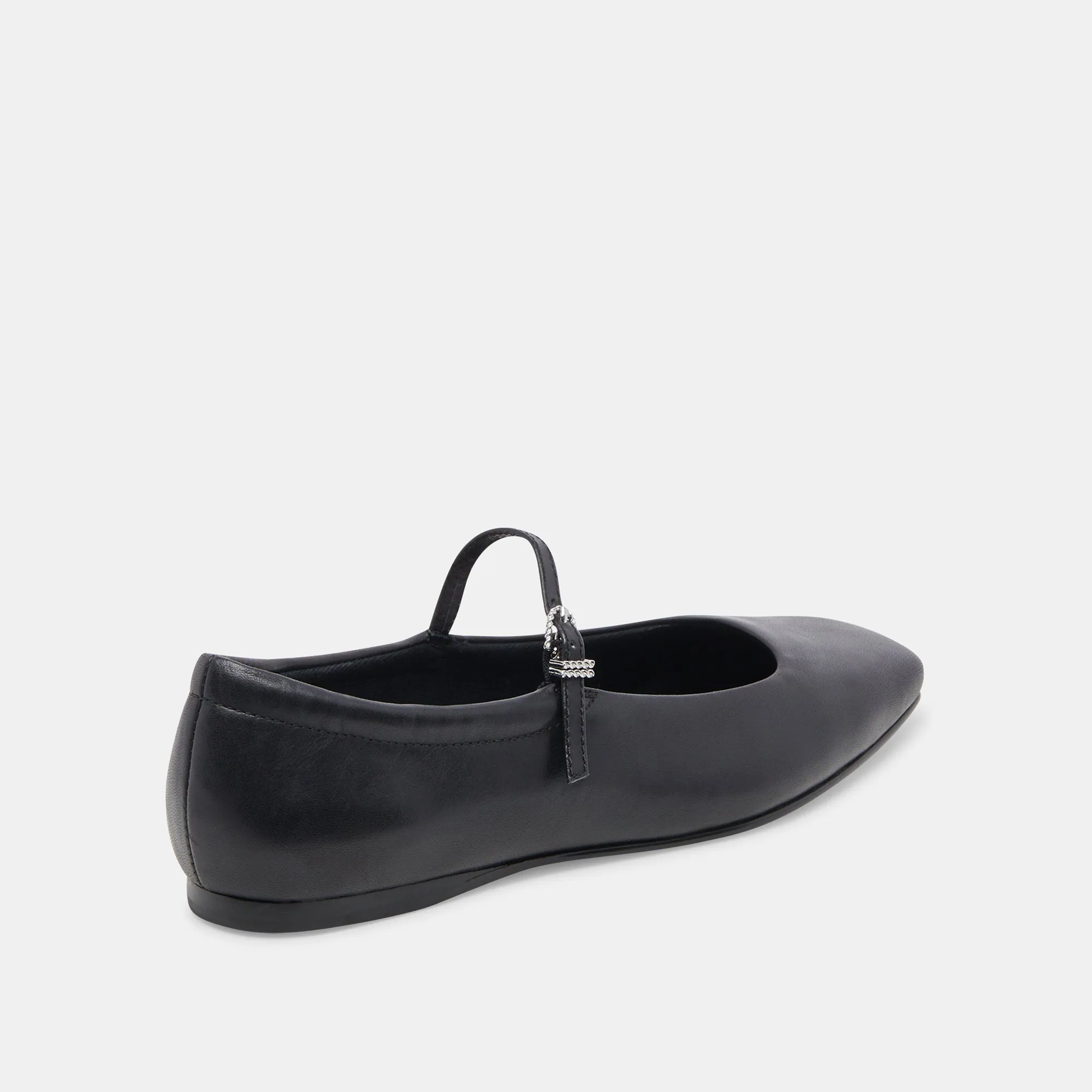 REYES BALLERINES LARGES EN CUIR NOIR