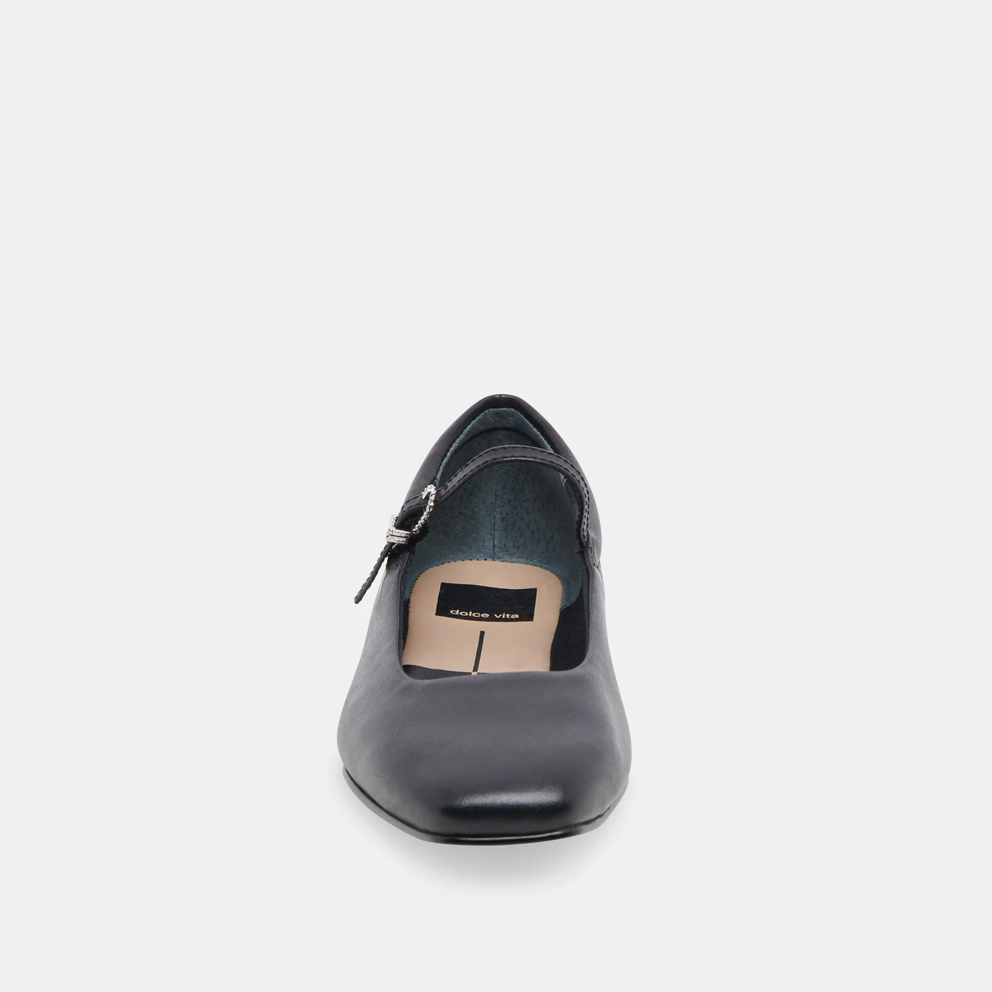 REYES BALLERINES LARGES EN CUIR NOIR