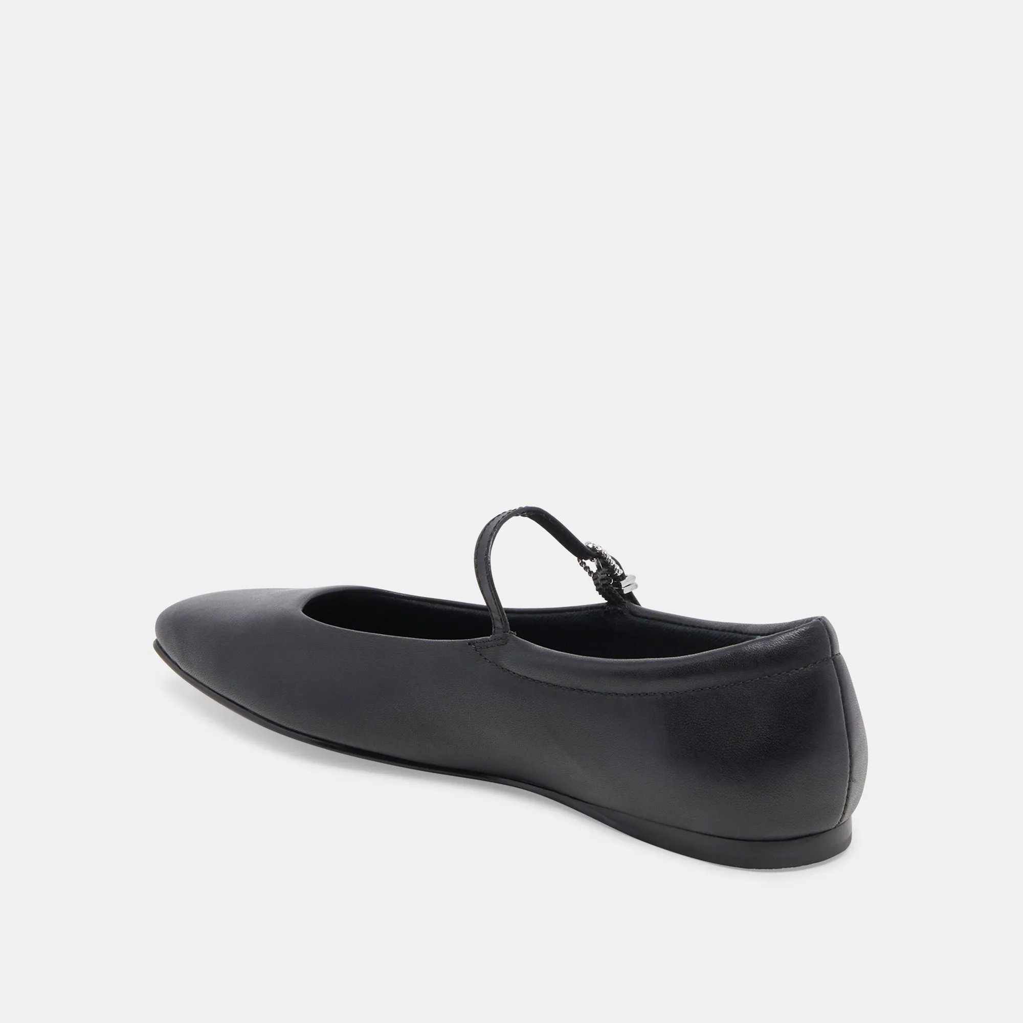 REYES BALLERINES LARGES EN CUIR NOIR