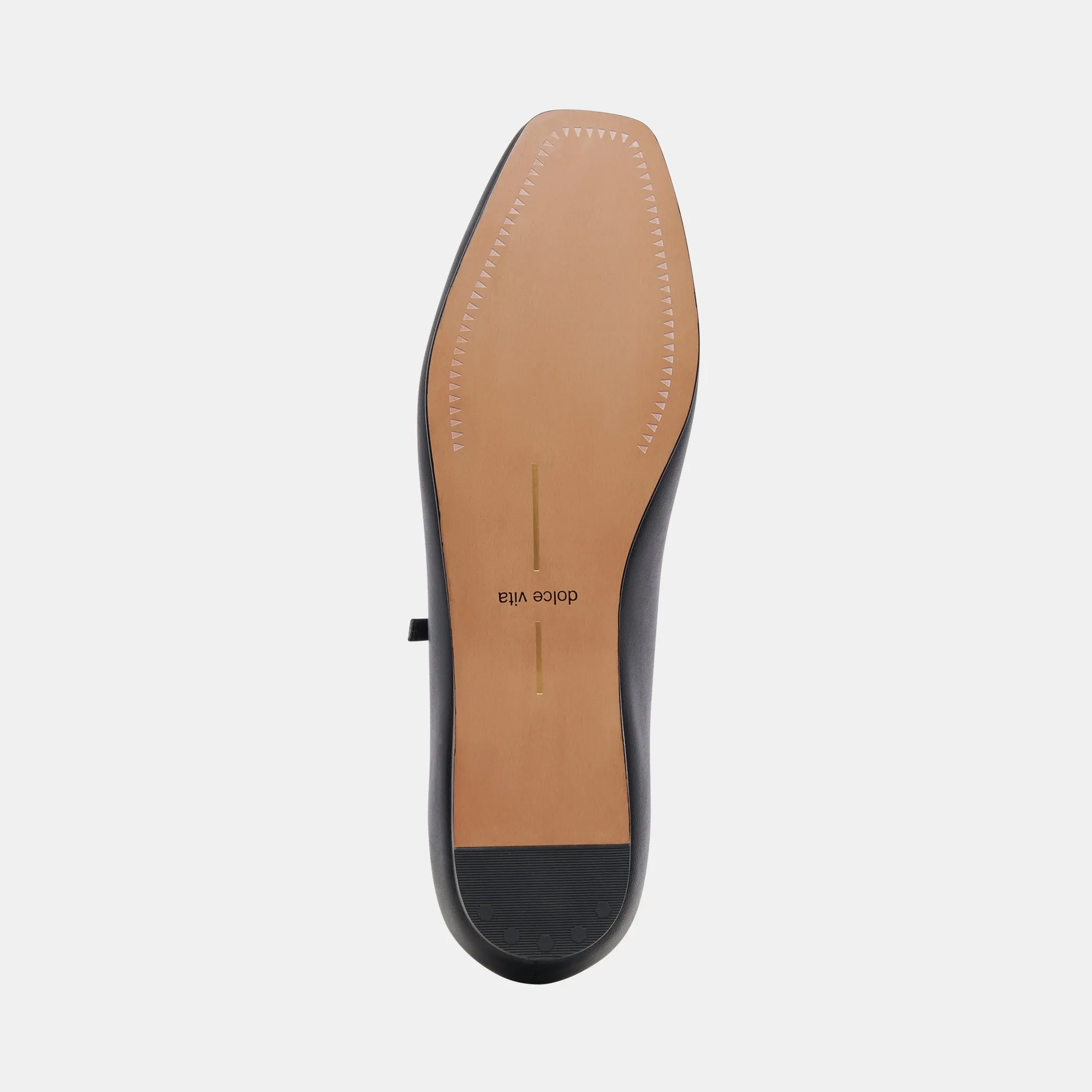 REYES BALLERINES LARGES EN CUIR NOIR