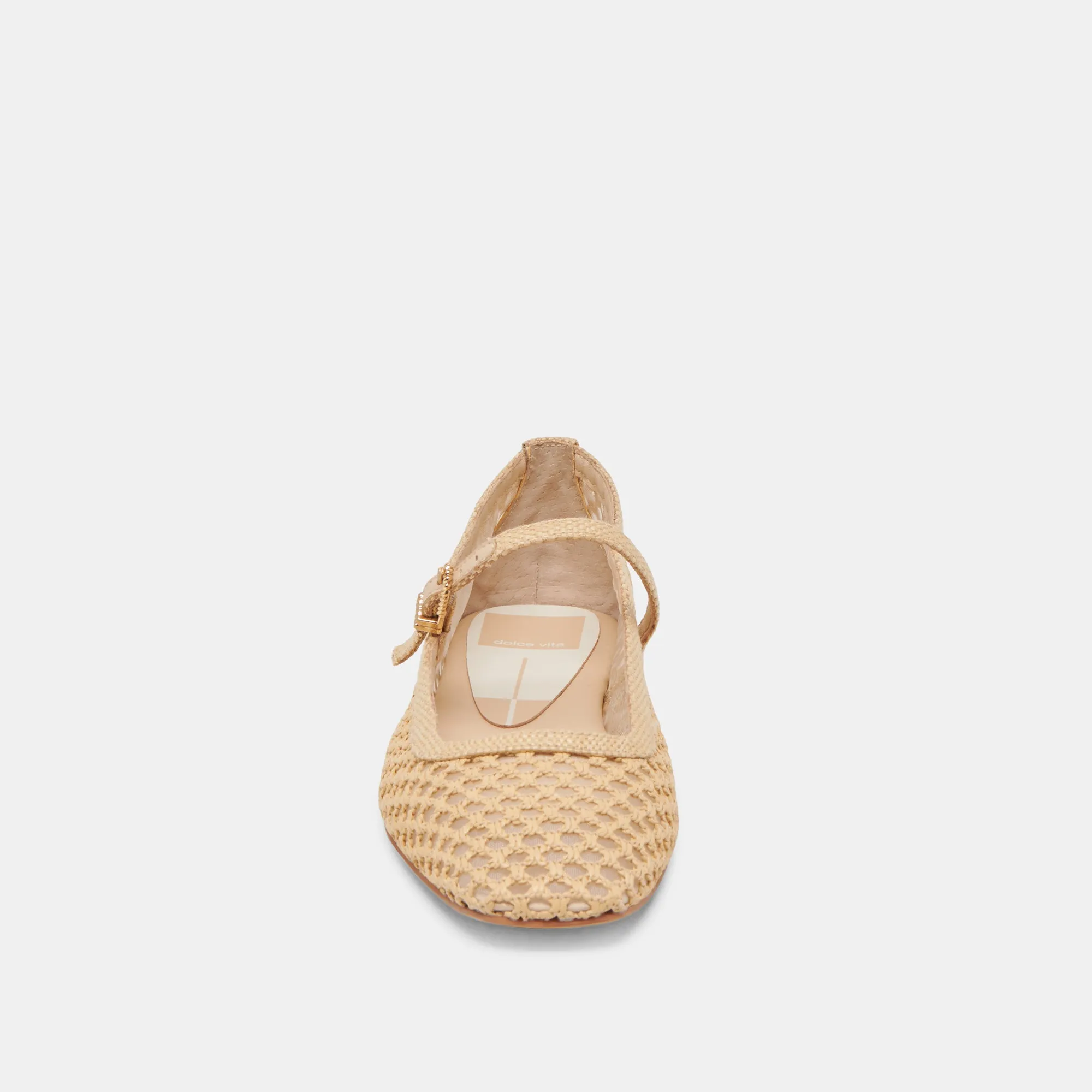 REYES BALLERINES LARGES LT NATUREL TISSÉ RAFIA